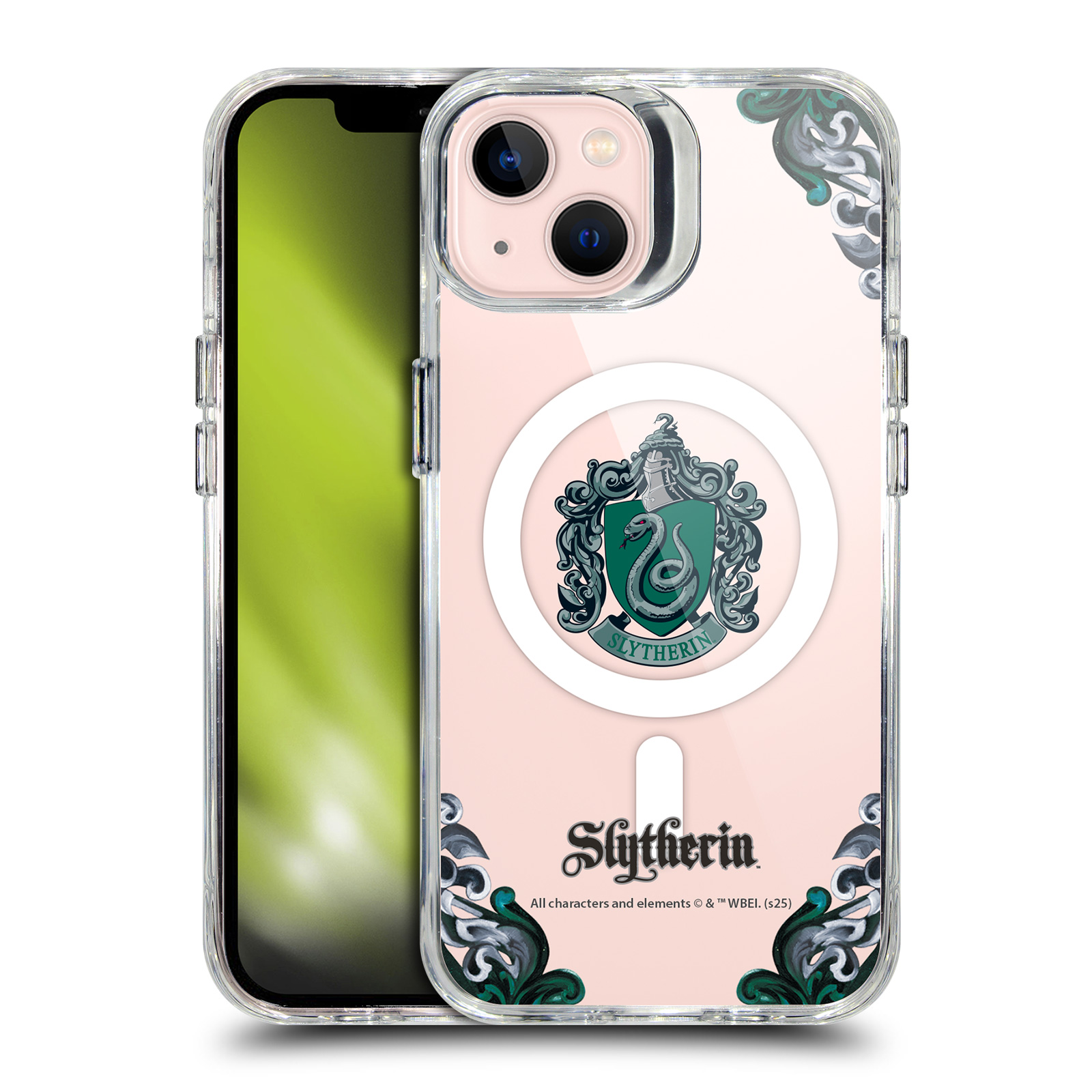 Slytherin Clear MagSafe Case for iPhone 13