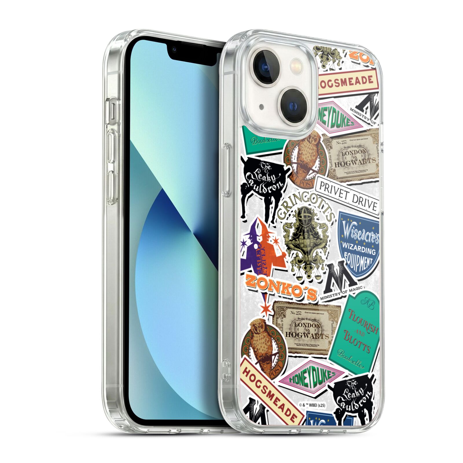 Logo Collage Hybrid MagSafe Case for iPhone 13
