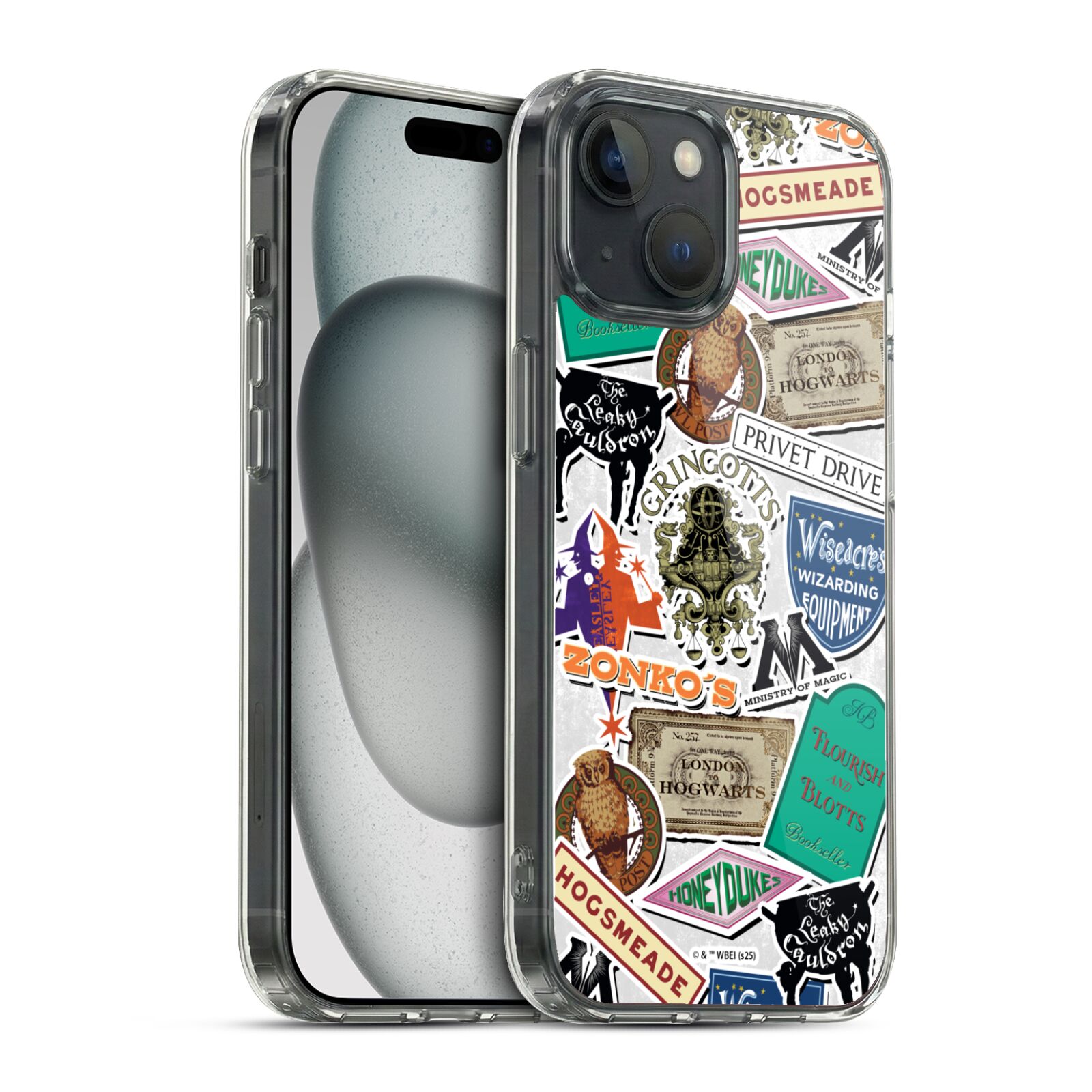 Logo Collage Hybrid MagSafe Case for iPhone 15