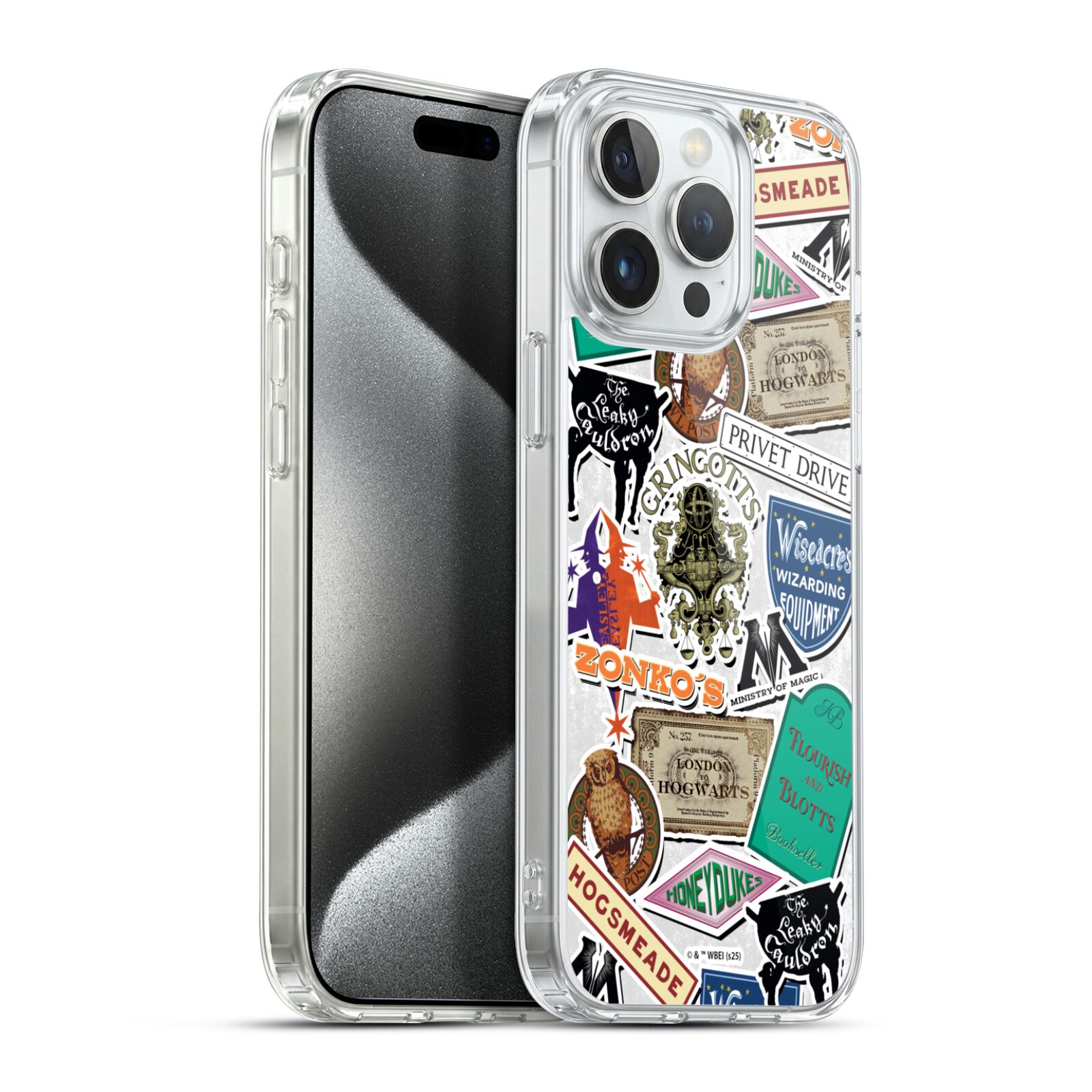 Logo Collage Hybrid MagSafe Case for iPhone 15 Pro Max