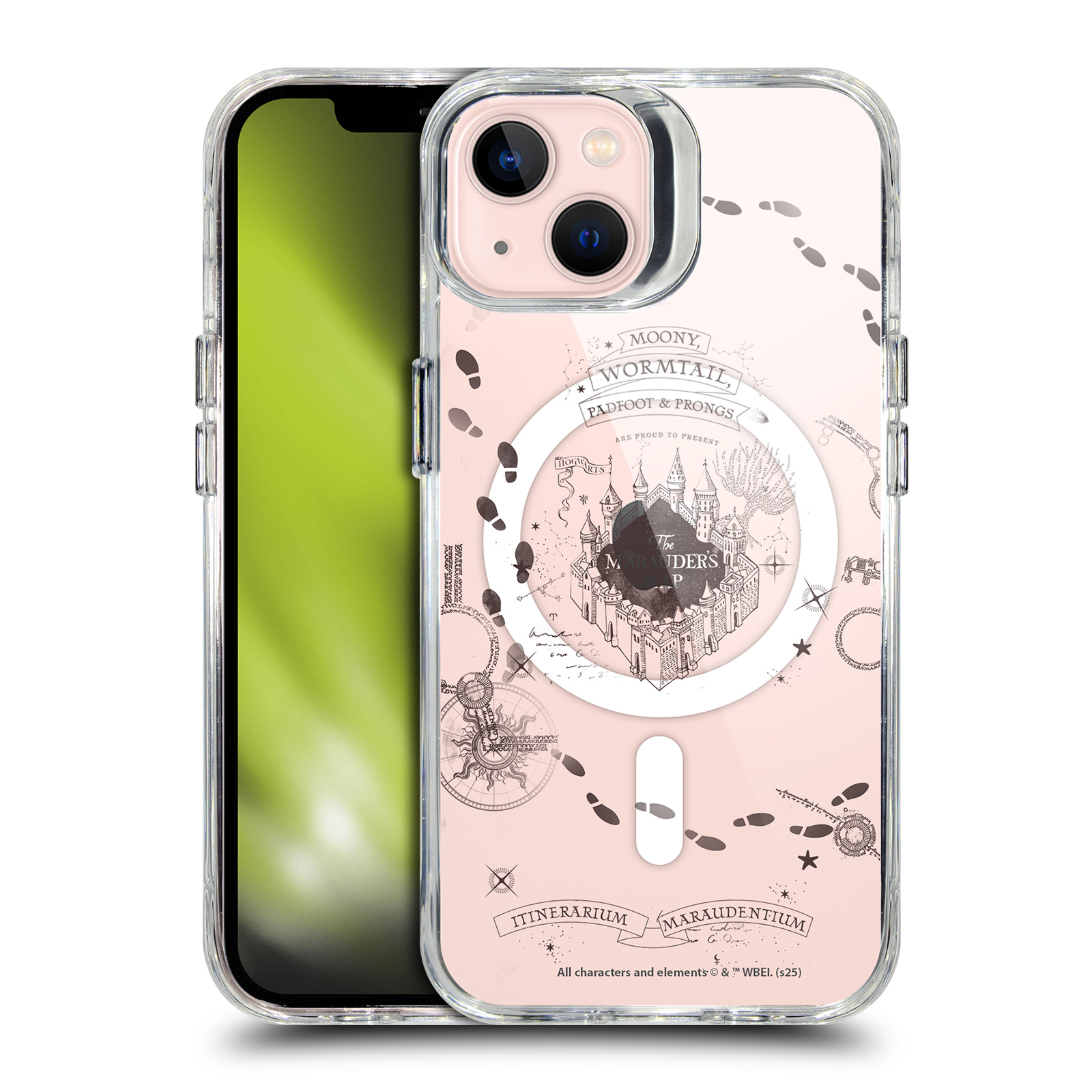 The Marauder's Map Clear MagSafe Case for iPhone 13