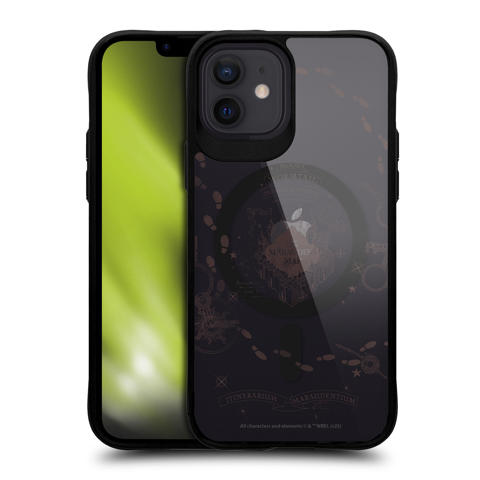 The Marauder's Map Black MagSafe Case for iPhone 12 / 12 Pro