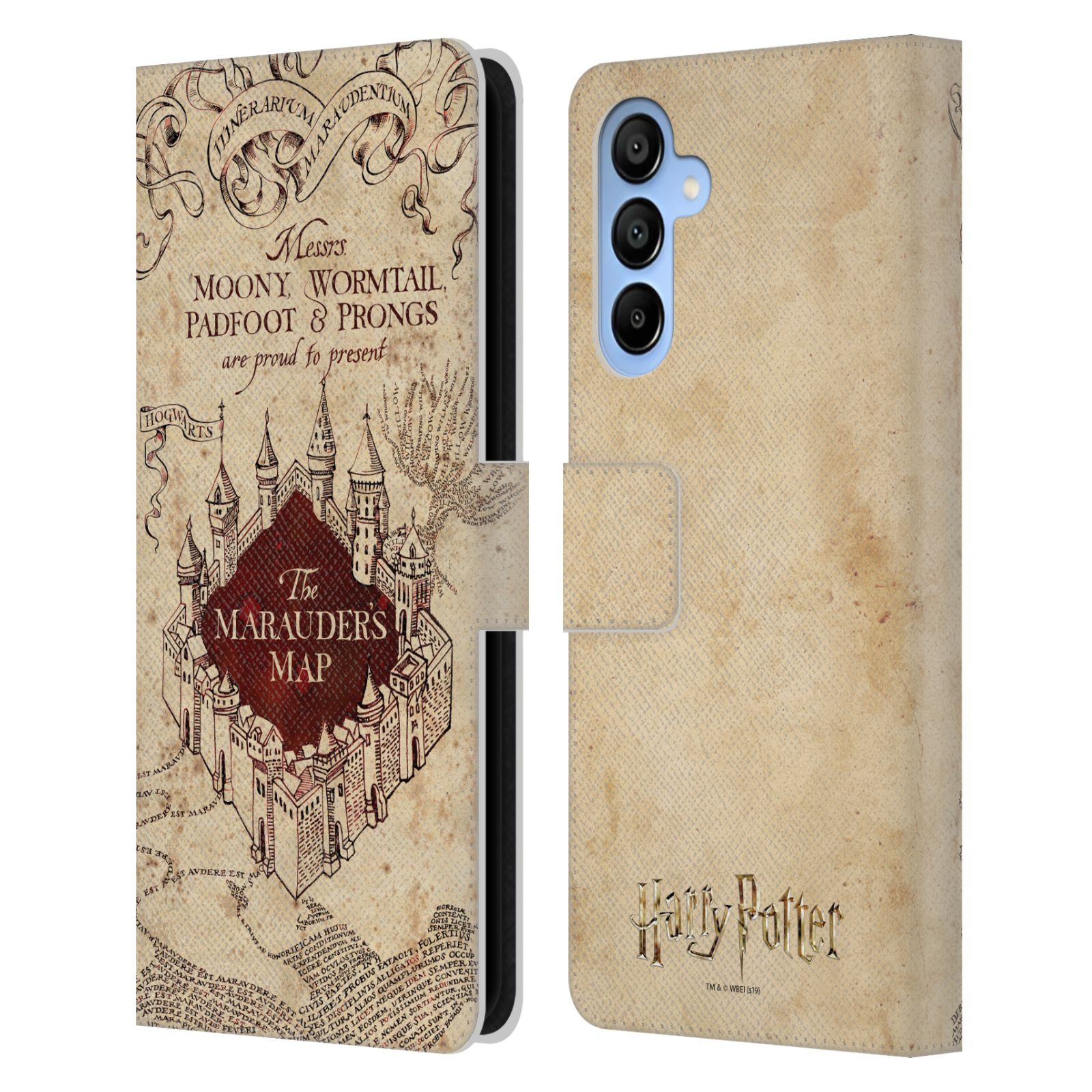 The Marauder's Map Leather Wallet Case for Galaxy A16 5G