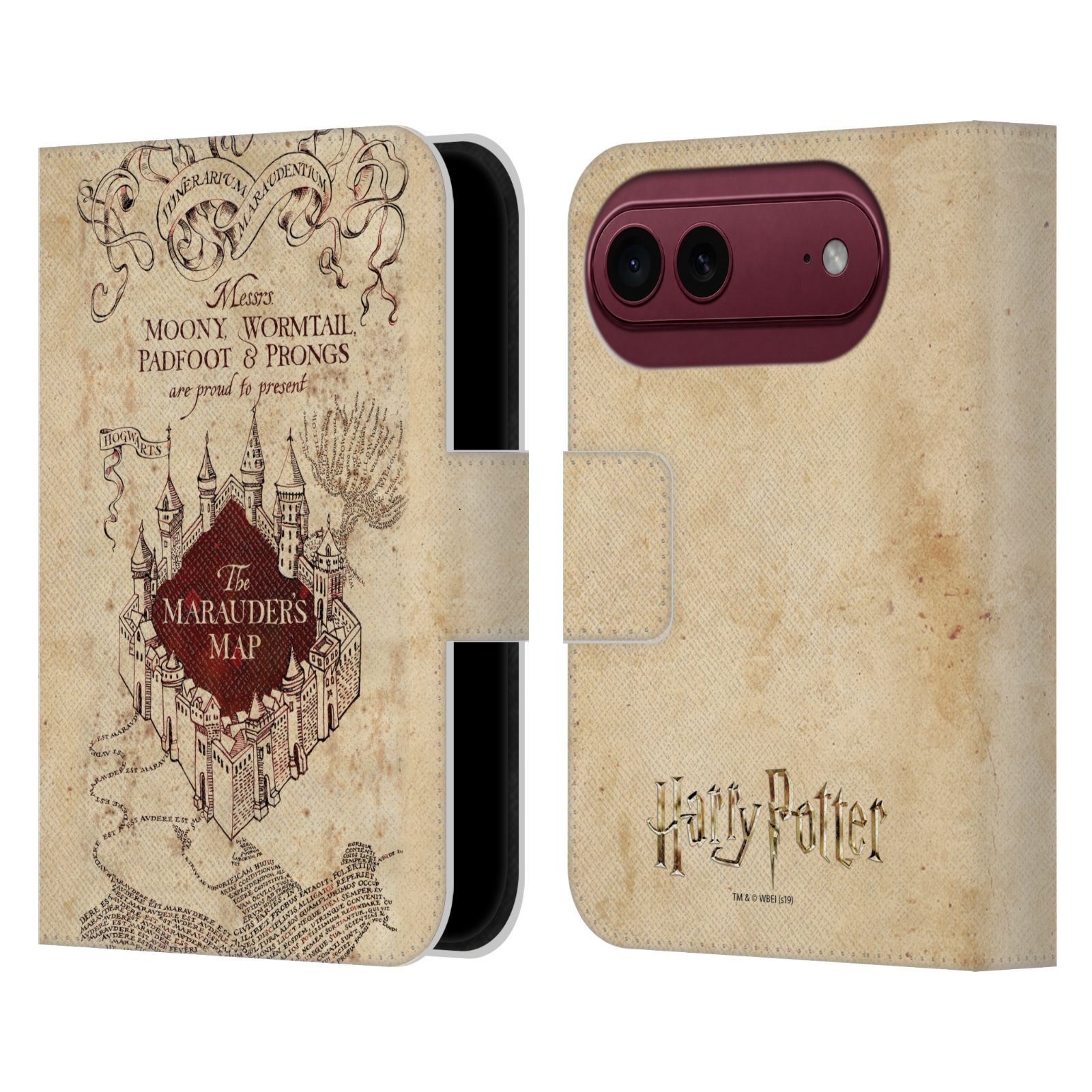 The Marauder's Map Leather Wallet Case for iPhone Duo