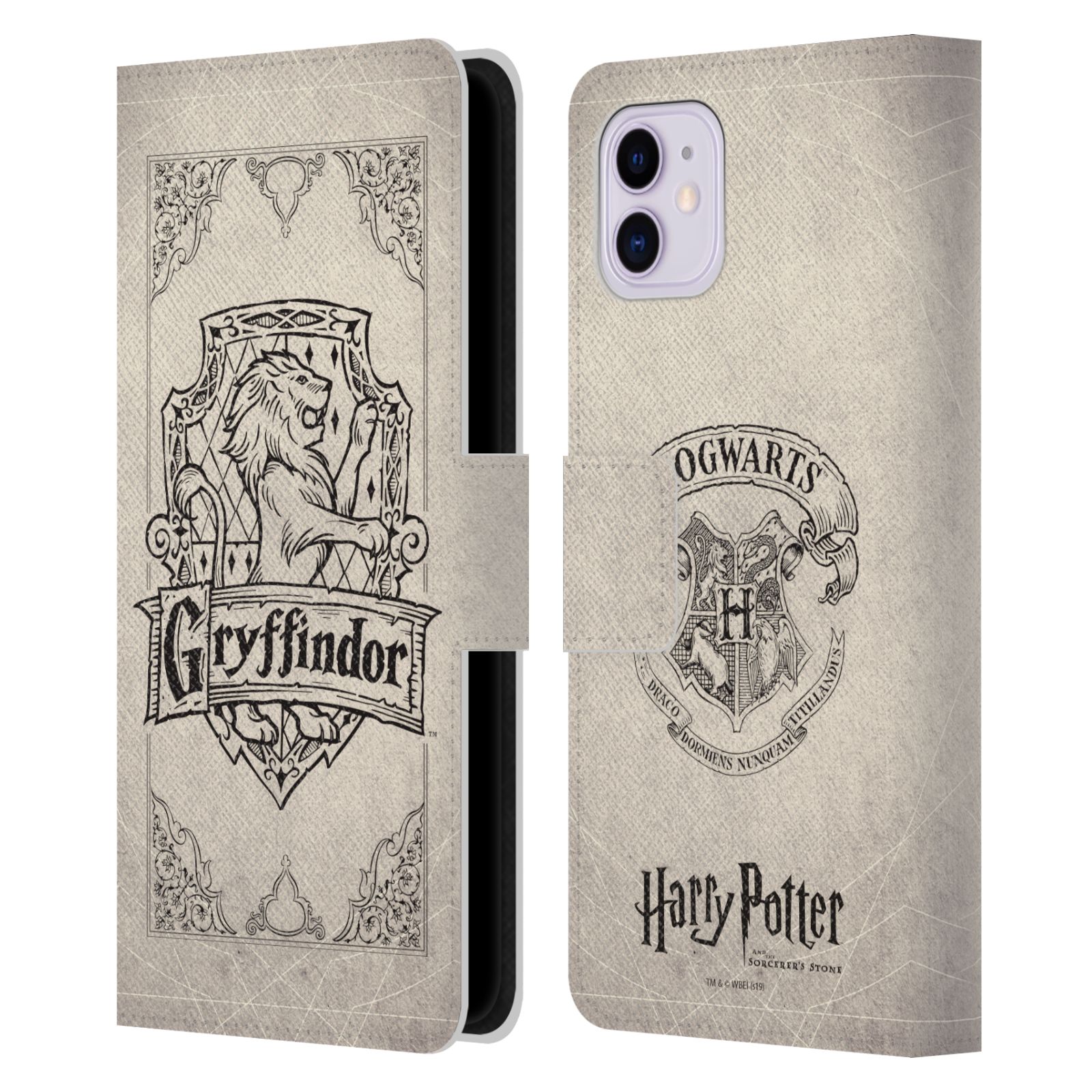 Gryffindor Parchment Leather Wallet Case for iPhone 11