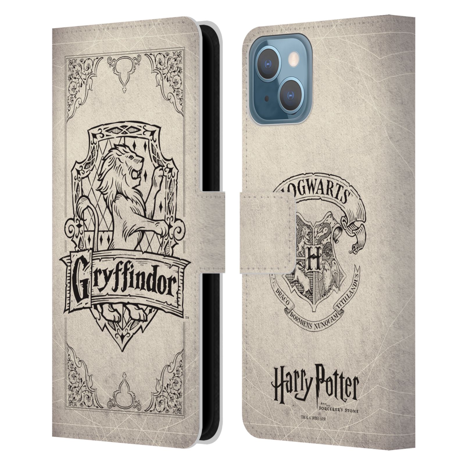 Gryffindor Parchment Leather Wallet Case for iPhone 13