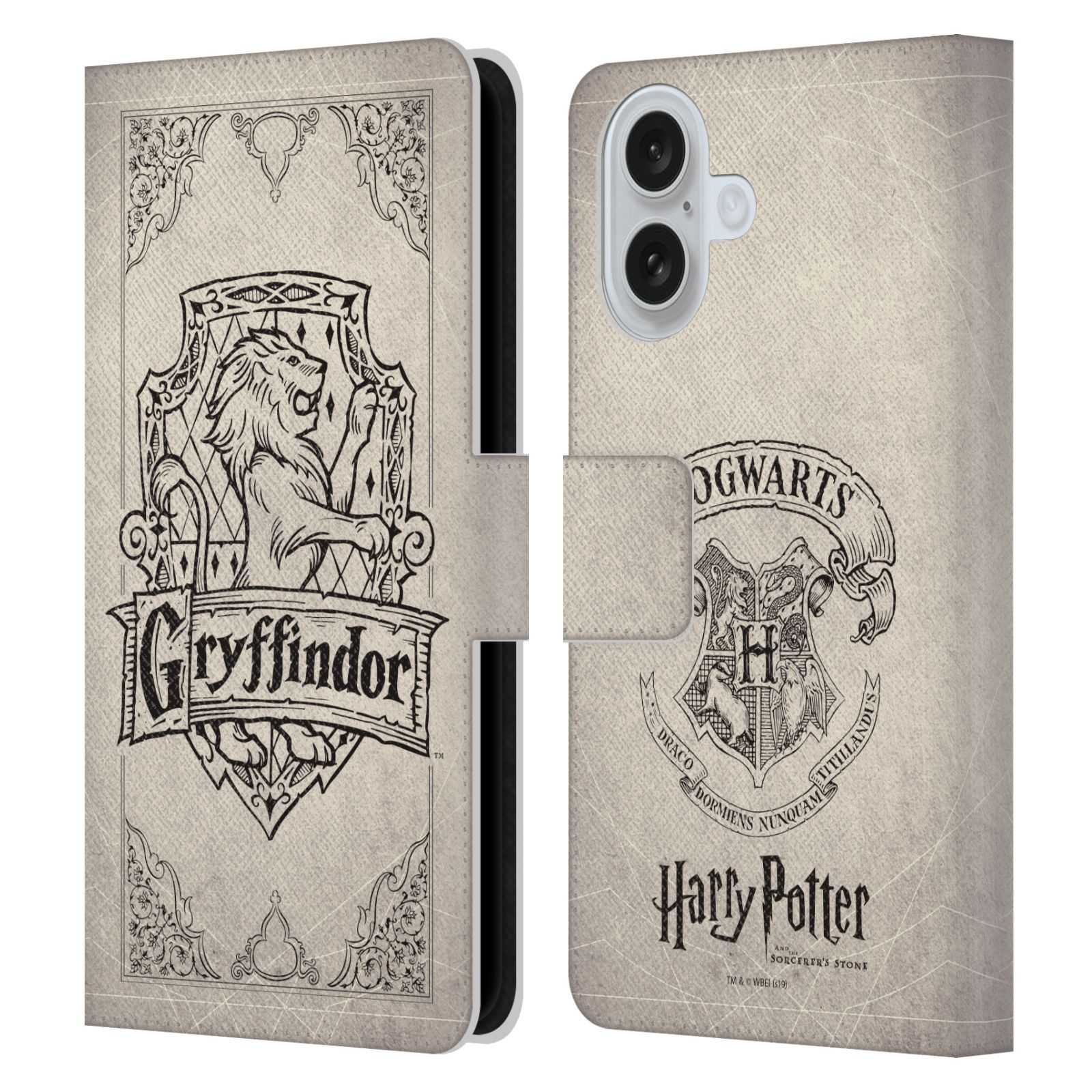 Gryffindor Parchment Leather Wallet Case for iPhone 16