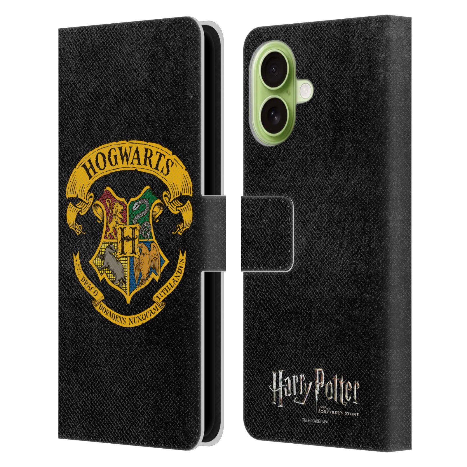 Hogwarts Crest Leather Wallet Case for iPhone 17