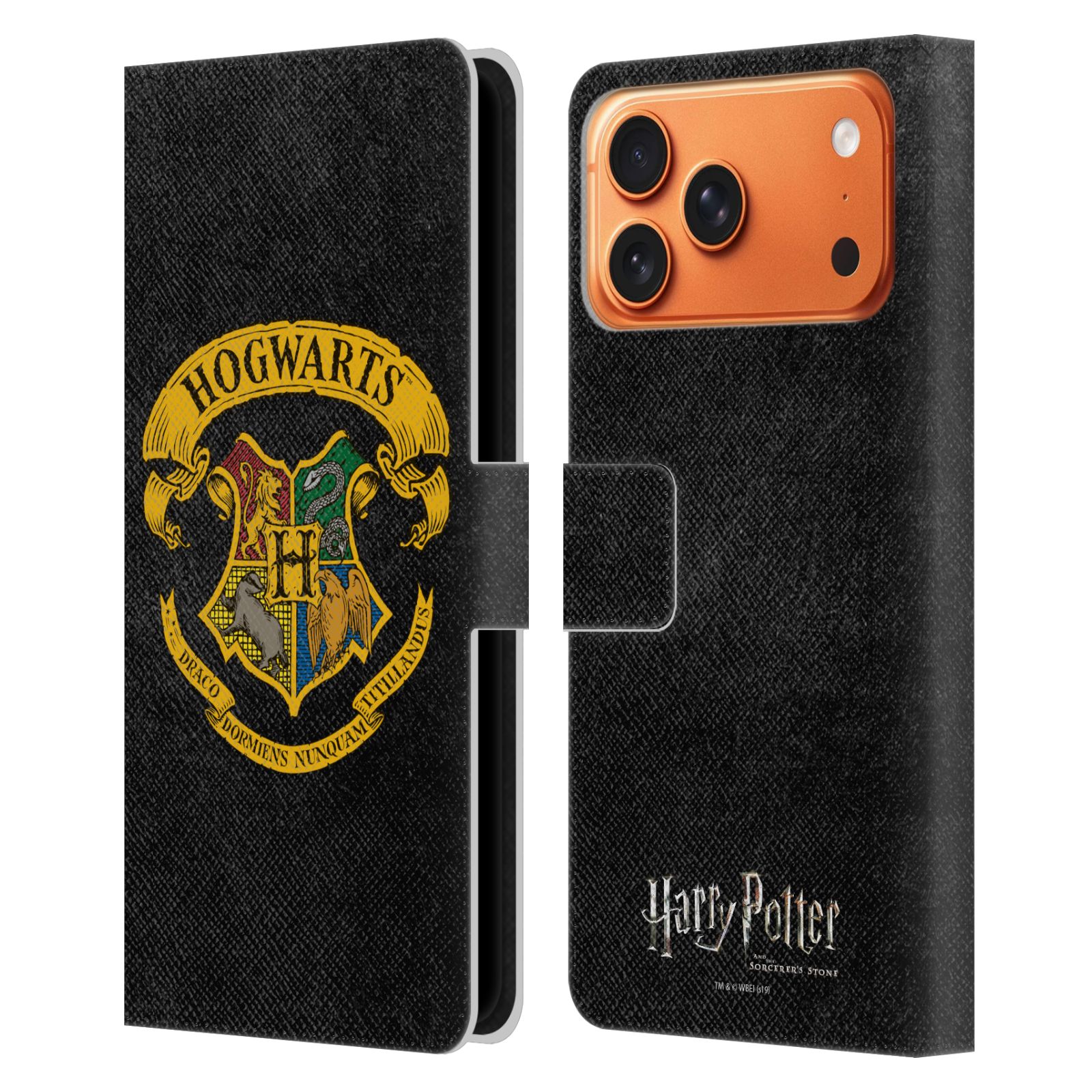 Hogwarts Crest Leather Wallet Case for iPhone 17 Pro Max