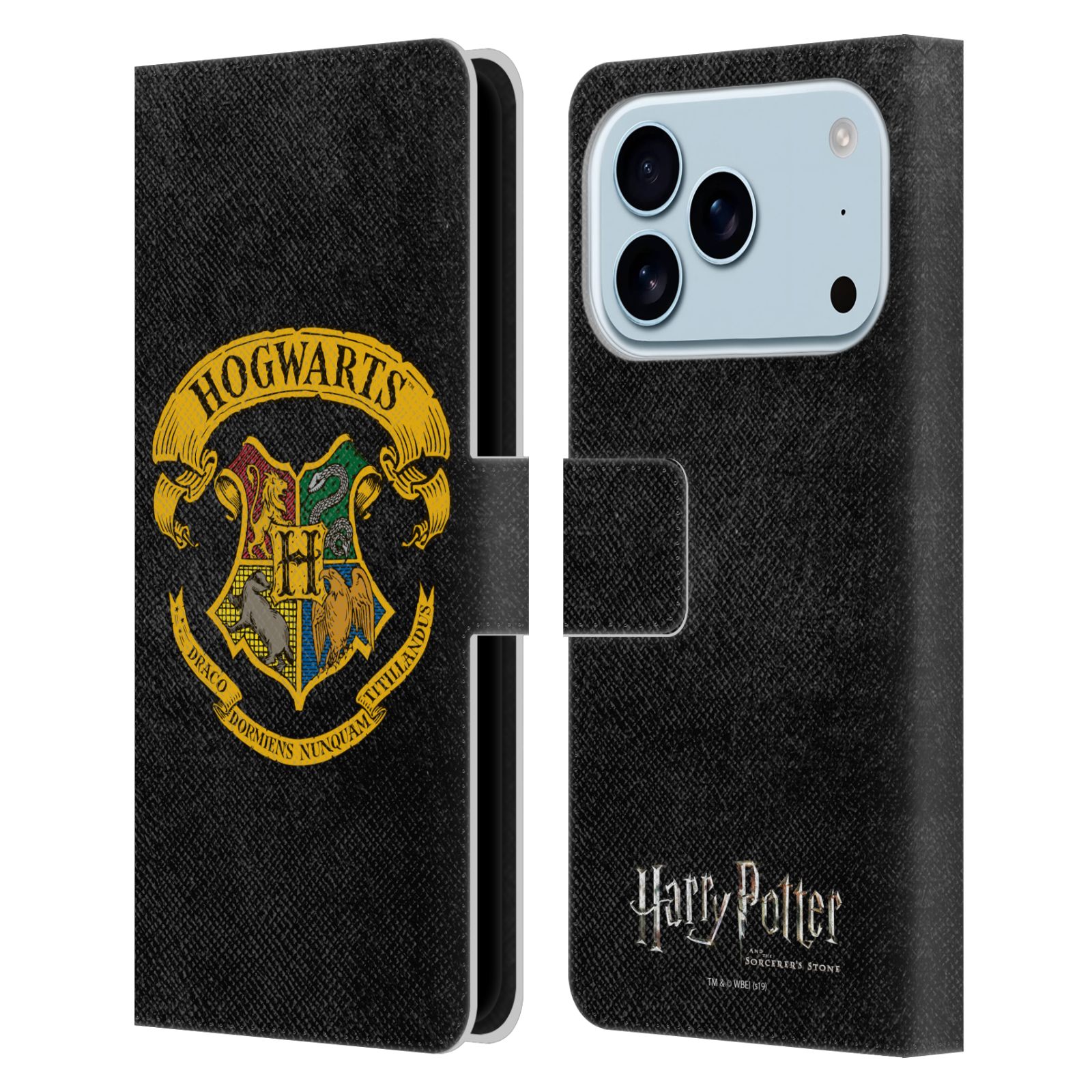 Hogwarts Crest Leather Wallet Case for iPhone 17 Pro