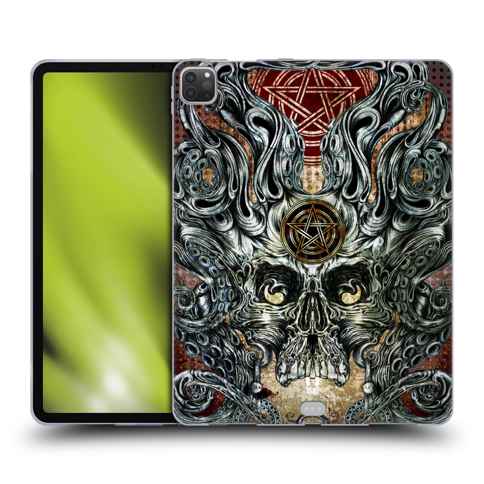 FUNDA HEAD CASE DESIGNS CON DIBUJO DE CALAVERAS HIDRÁULICAS DE GEL SUAVE PARA SAMSUNG KINDLE APPLE - Imagen 8 de 10