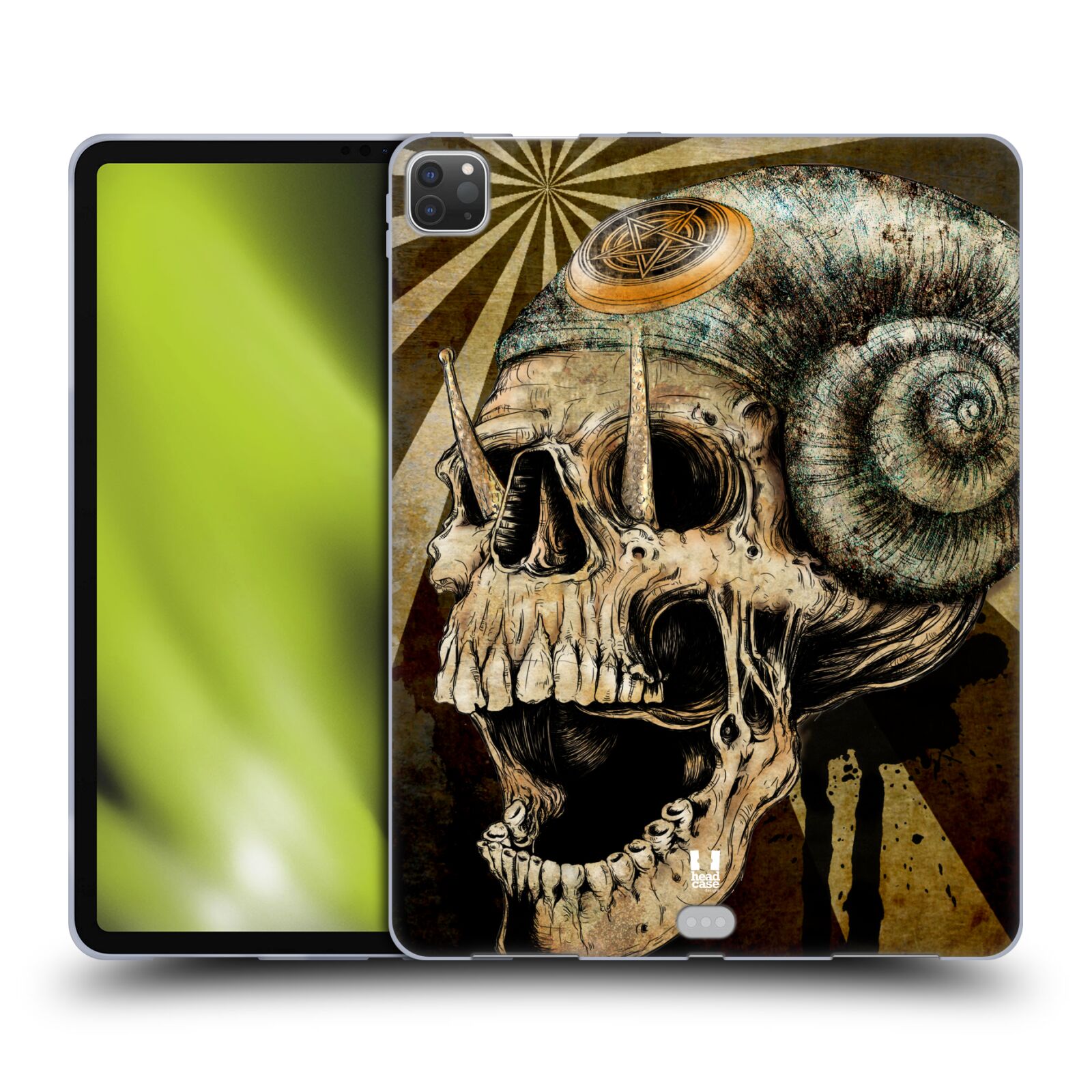 FUNDA HEAD CASE DESIGNS CON DIBUJO DE CALAVERAS HIDRÁULICAS DE GEL SUAVE PARA SAMSUNG KINDLE APPLE - Imagen 10 de 10