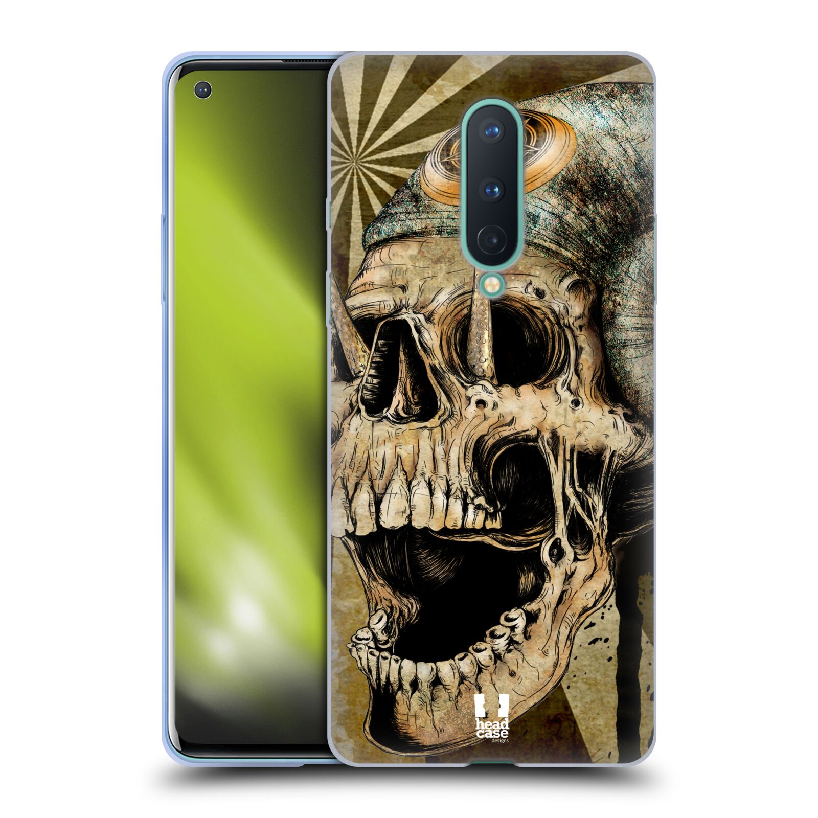 FUNDA HEAD CASE DESIGNS CON DIBUJO DE CALAVERAS HIDRÁULICAS DE GEL SUAVE PARA TELÉFONOS GOOGLE ONEPLUS - Imagen 10 de 10