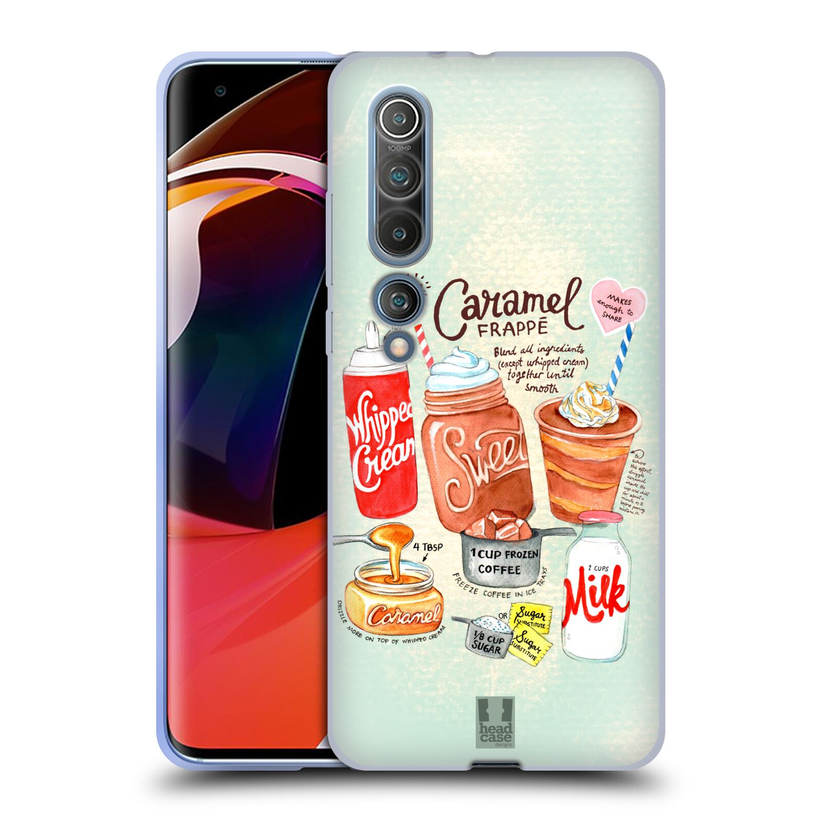 HEAD CASE DESIGNS ILLUSTRATED RECIPES SOFT GEL CASE FOR XIAOMI PHONES