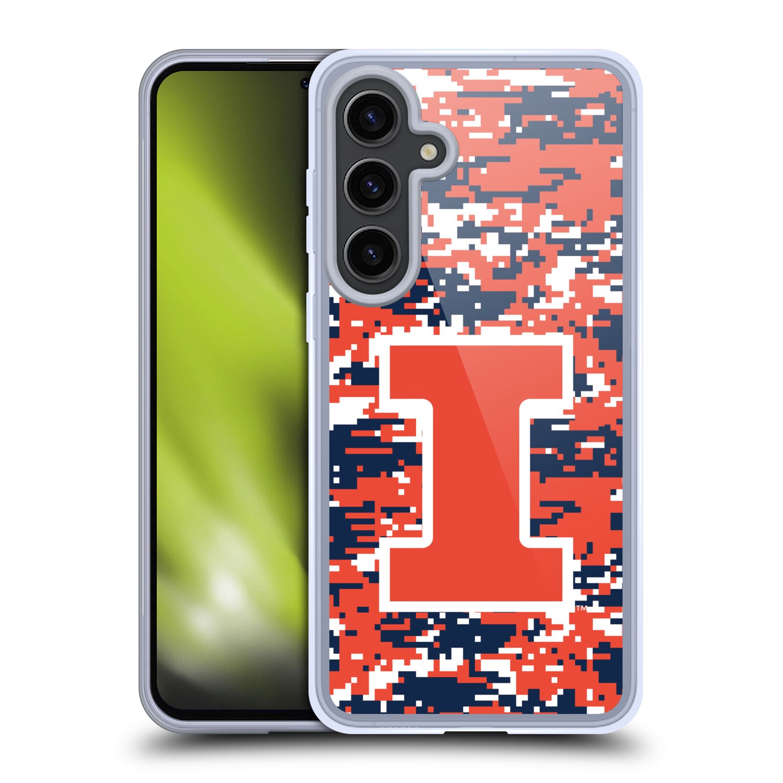 UNIVERSITY OF ILLINOIS U OF I GEL CASE COMPATIBLE WITH SAMSUNG PHONES & MAGSAFE