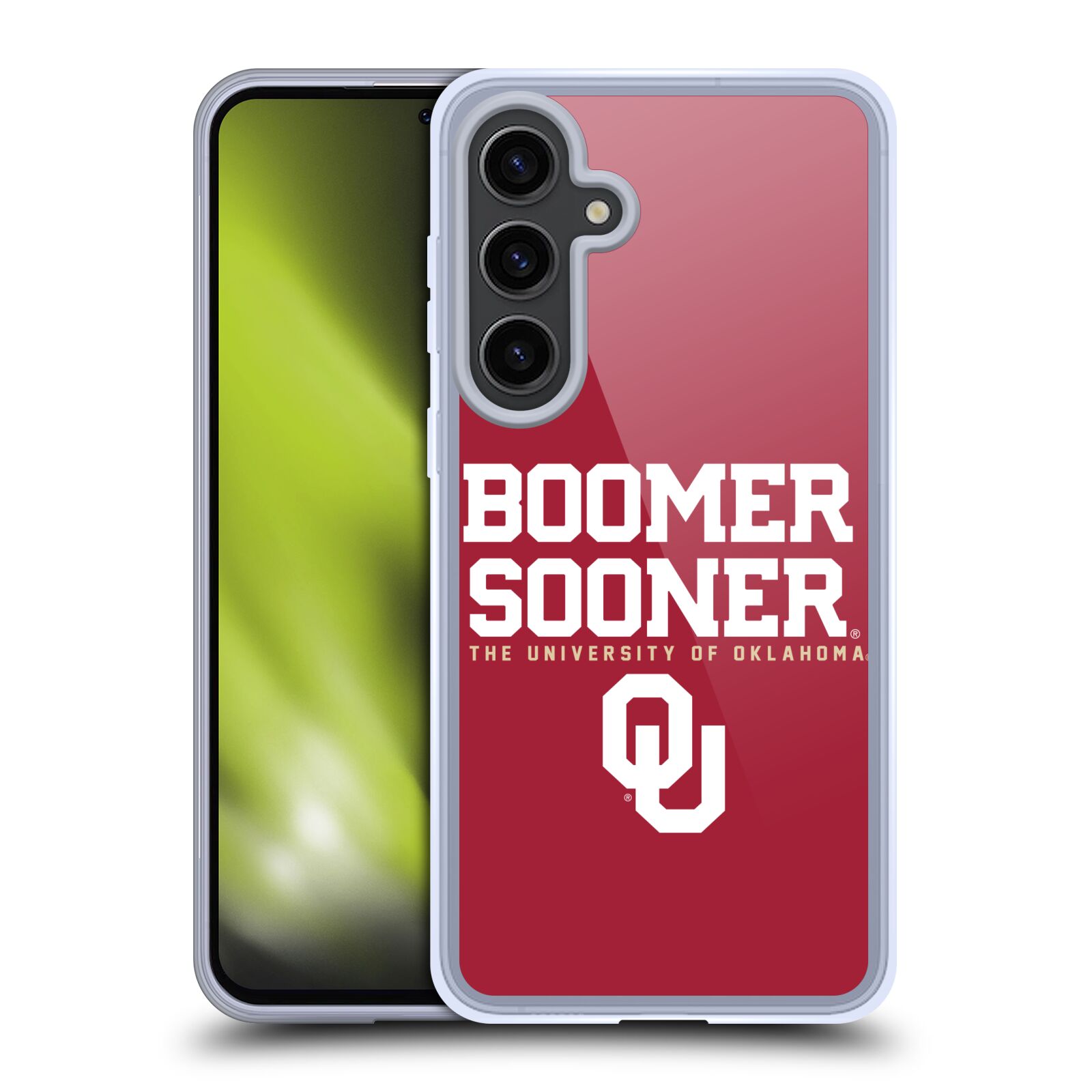 OFFICIAL UNIVERSITY OF OKLAHOMA OU GEL CASE COMPATIBLE W/ SAMSUNG PHONES/MAGSAFE