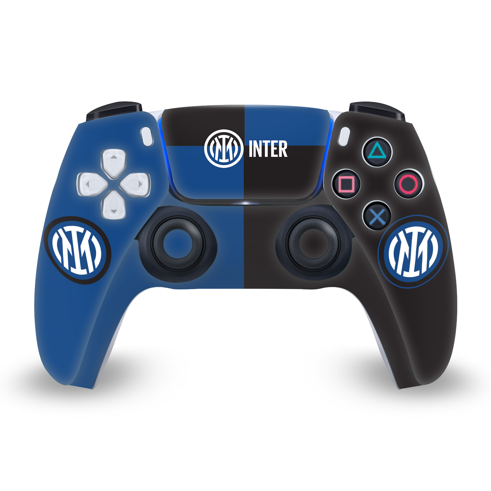 INTER MILAN ABZEICHEN VINYL SKIN FOR SONY PLAYSTATION 5 PS5 DUALSENSE CONTROLLER - Picture 6 of 10