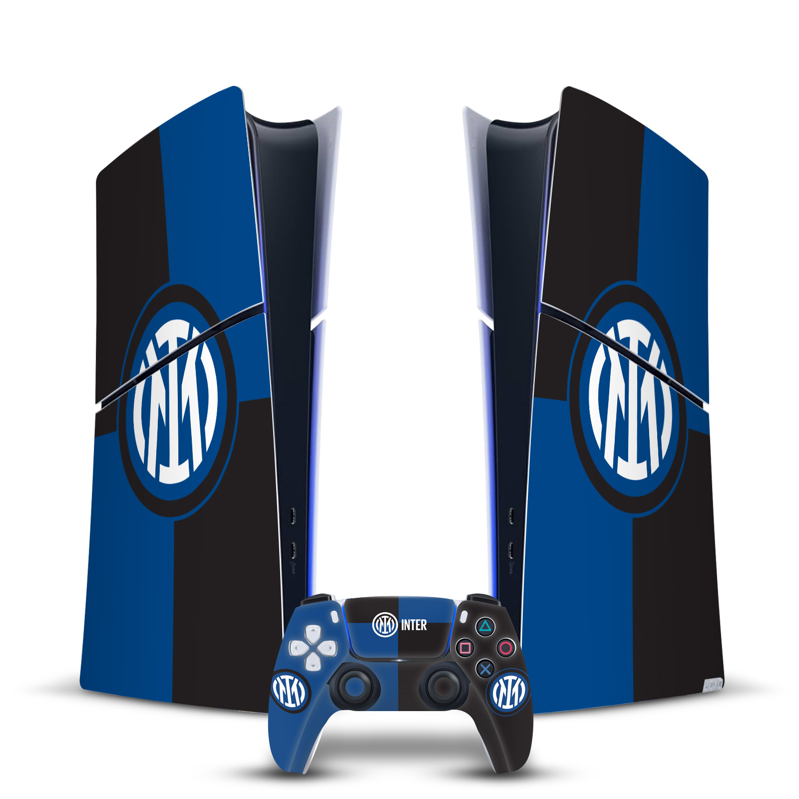 OFFICIAL INTER MILAN BADGE VINYL SKIN FOR PS5 SLIM DIGITAL CONSOLE & CONTROLLER