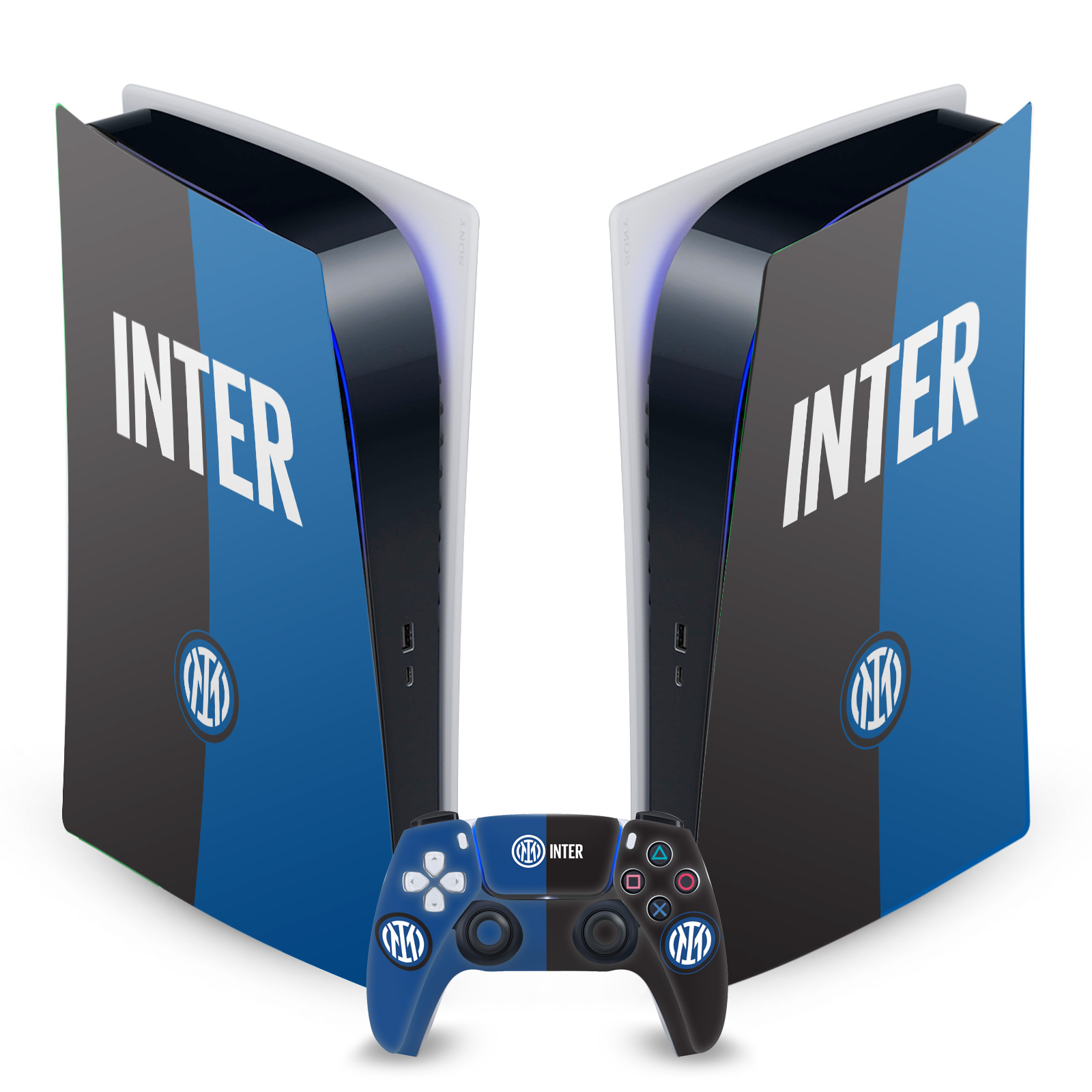 OFFICIAL INTER MILAN BADGE VINYL SKIN DECAL FOR SONY PS5 DIGITAL EDITION BUNDLE