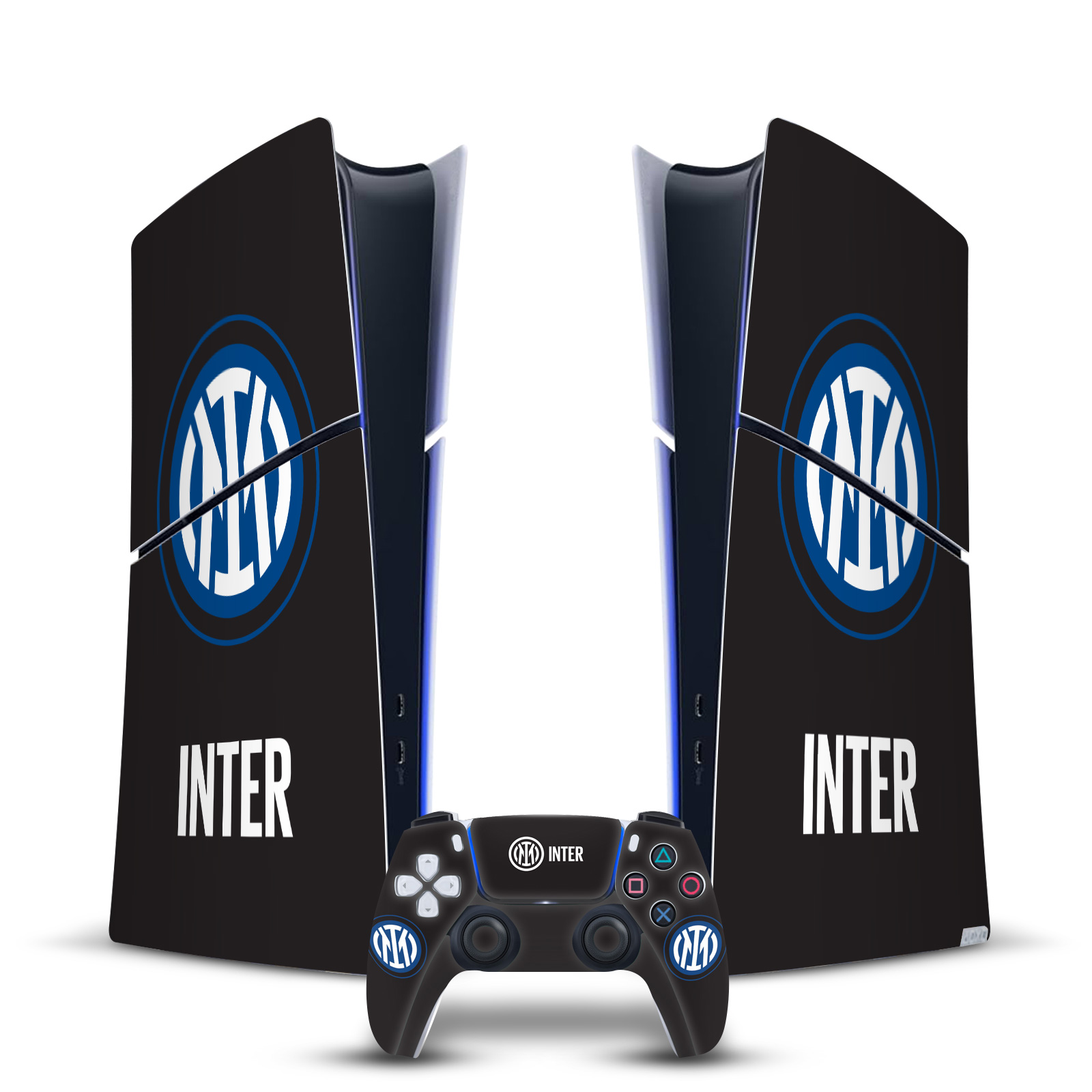 OFFICIAL INTER MILAN BADGE VINYL SKIN FOR PS5 SLIM DIGITAL CONSOLE & CONTROLLER