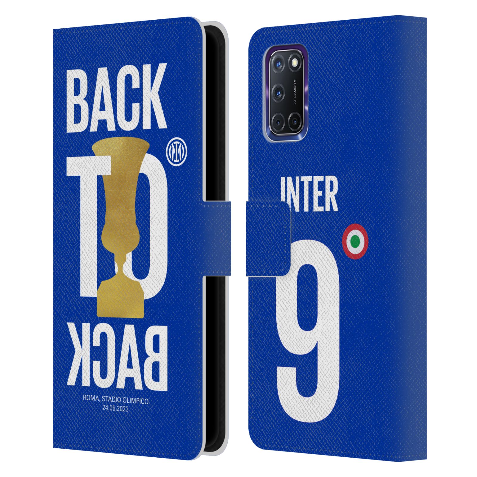 OFFICIAL INTER MILAN 2023 CHAMPIONS LEATHER BOOK WALLET CASE FOR OPPO PHONES - Picture 7 of 7