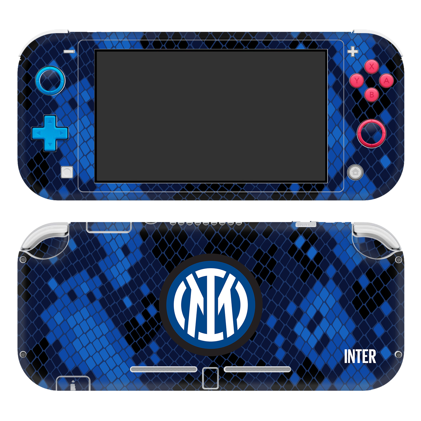 OFFICIAL INTER MILAN 2021/22 CREST KIT VINYL SKIN DECAL FOR NINTENDO SWITCH  LITE