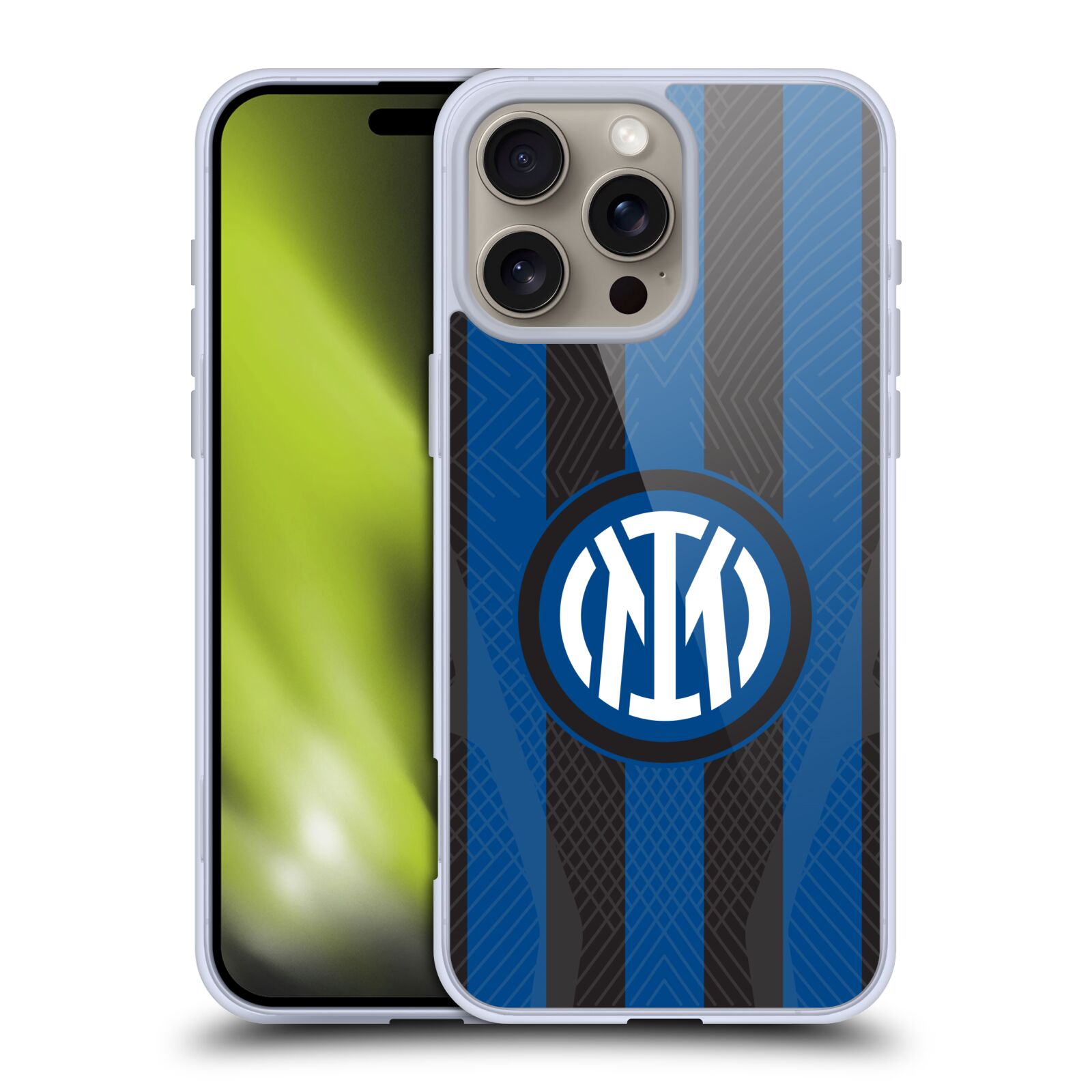 Silikonové lesklé pouzdro Apple iPhone 16 Pro Max - Fc Internazionale Milano (Lesklý silikonový kryt, obal, pouzdro na mobilní telefon Apple iPhone 16 Pro Max s licencovaným motivem Fc Internazionale Milano)