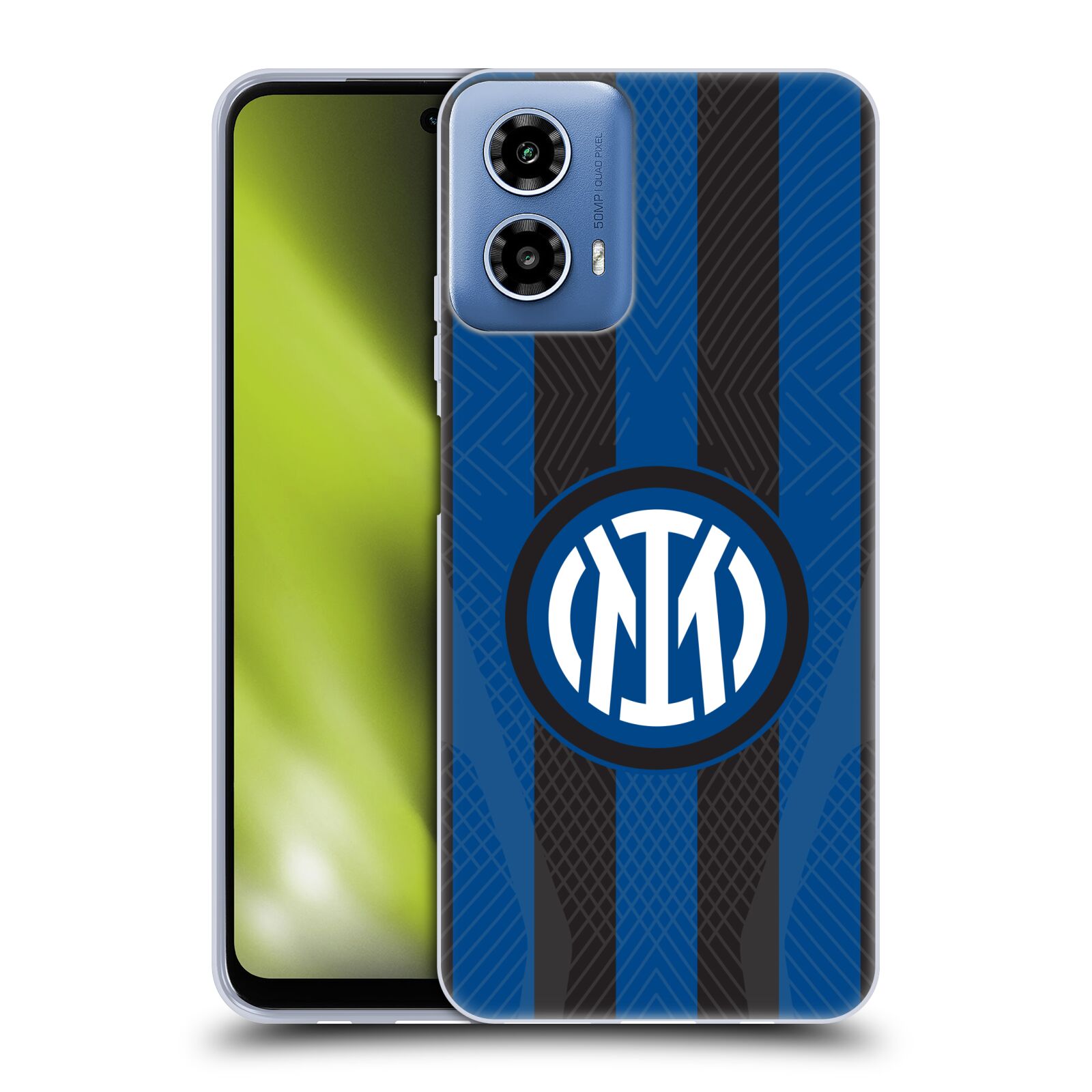 Silikonové pouzdro na mobil Motorola Moto G34 5G - Fc Internazionale Milano (Silikonový kryt, obal, pouzdro na mobilní telefon Motorola Moto G34 5G s licencovaným motivem Fc Internazionale Milano)