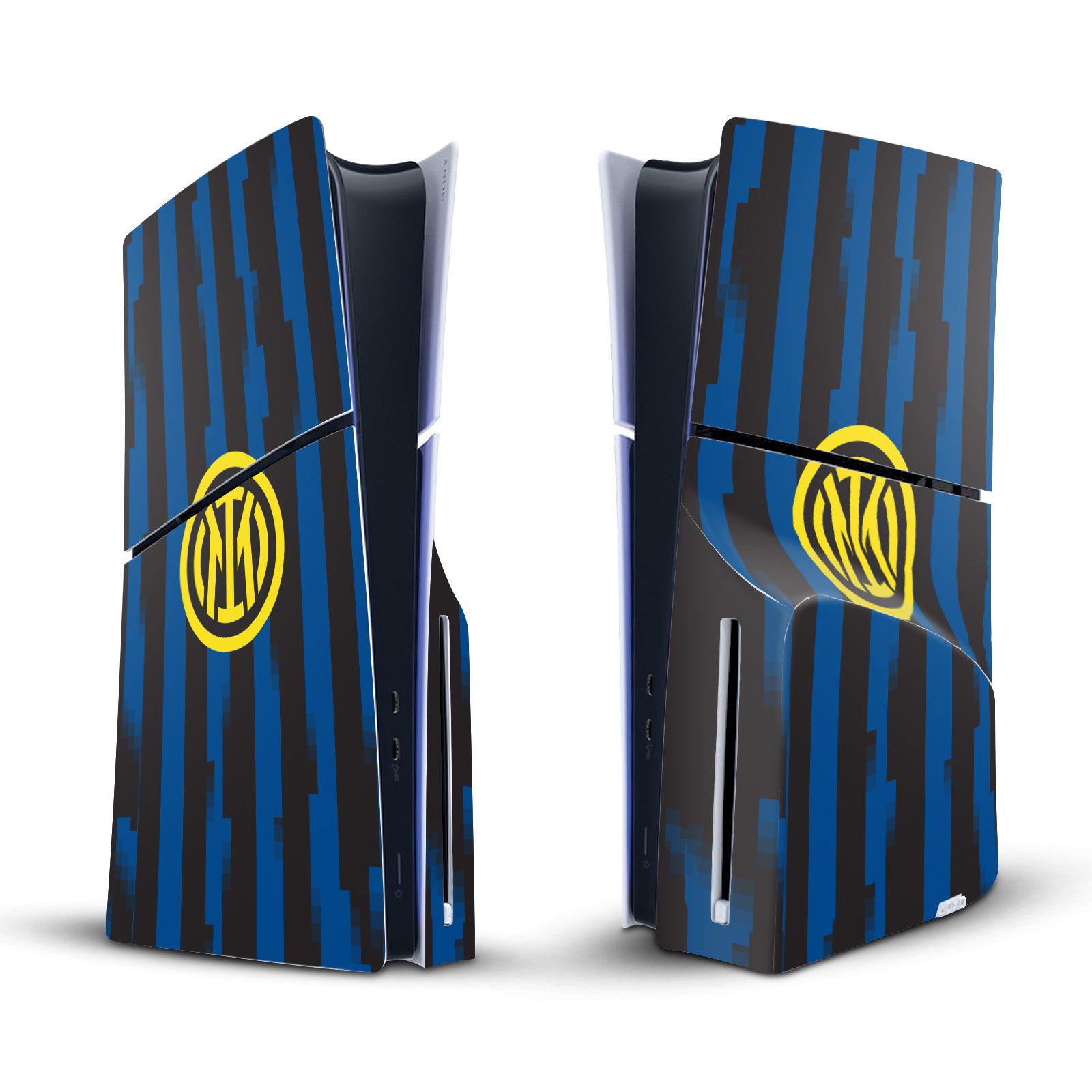 OFFICIAL INTER MILAN 2023/24 CREST KIT VINYL SKIN FOR SONY PS5 SLIM DISC CONSOLE