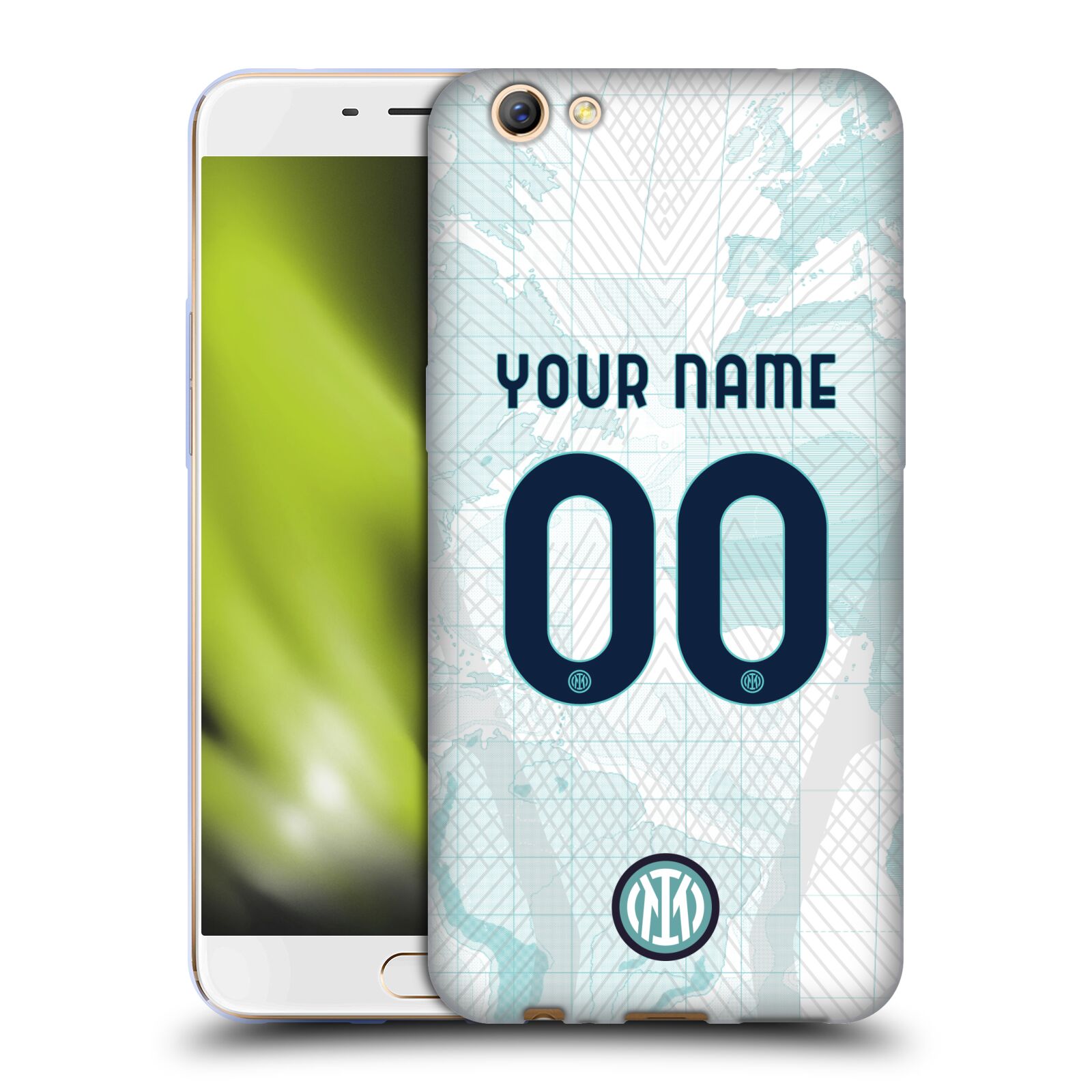 CUSTOM PERSONALIZED INTER MILAN 2022/23 CREST KIT SOFT GEL CASE FOR OPPO PHONES