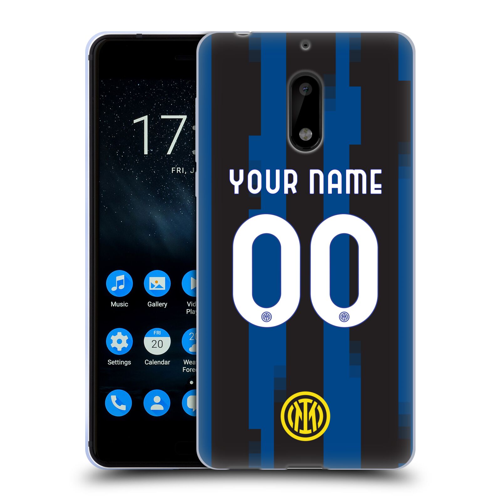 CUSTOM PERSONALIZED INTER MILAN 2023/24 KIT SOFT GEL CASE FOR NOKIA PHONES 1