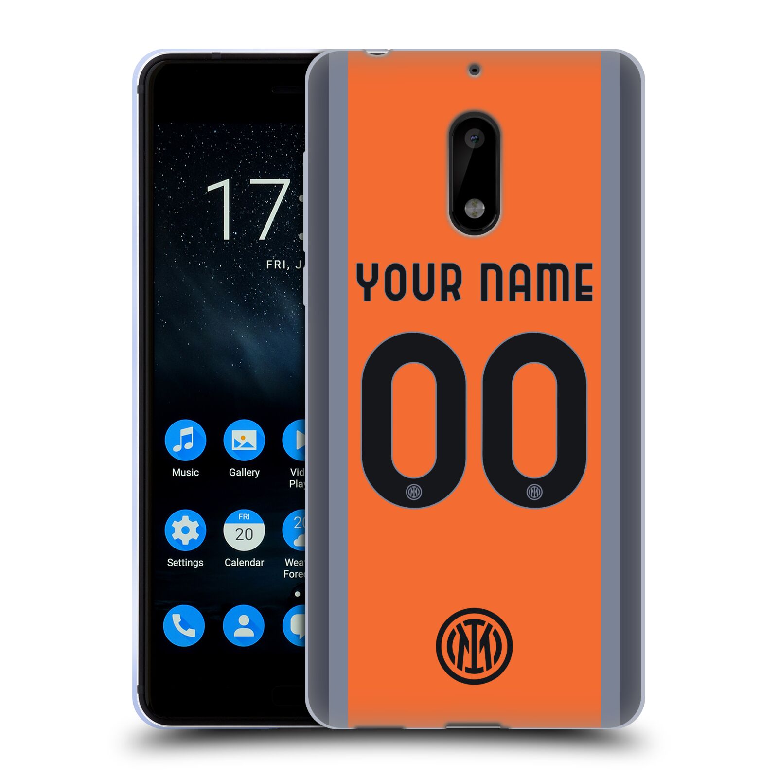 CUSTOM PERSONALIZED INTER MILAN 2023/24 KIT SOFT GEL CASE FOR NOKIA PHONES 1