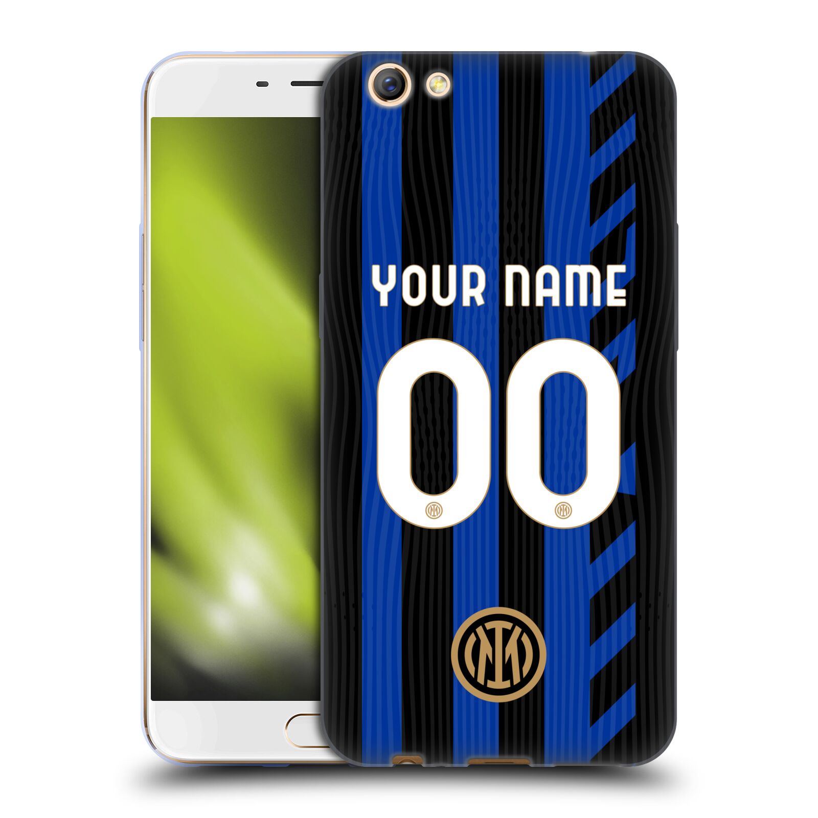 CUSTOM CUSTOMIZED PERSONALIZED INTER MILAN 2024/25 KIT GEL CASE FOR OPPO PHONES