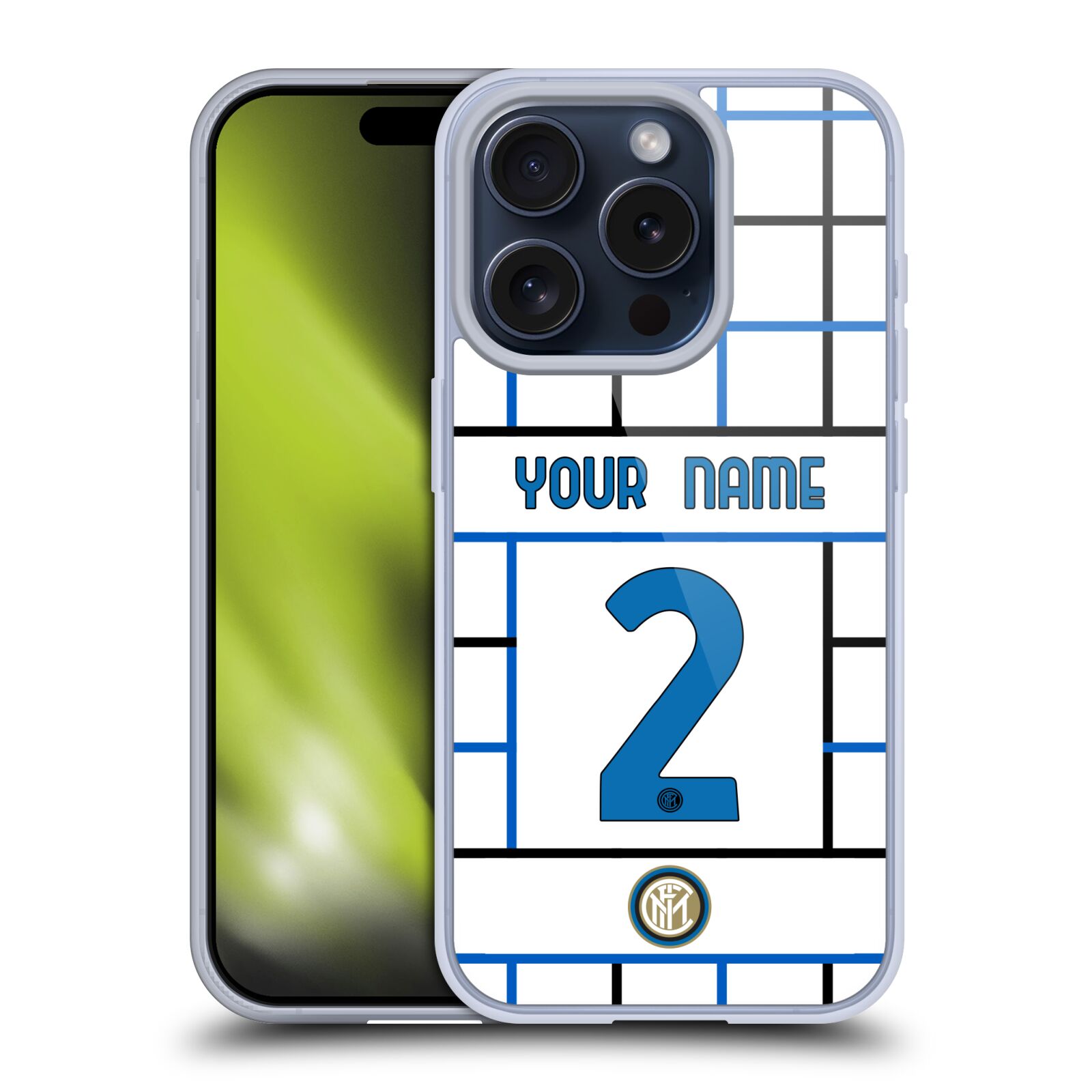 PERSONALIZED INTER MILAN 2020/21 CREST KIT GEL CASE FOR APPLE iPHONE PHONES