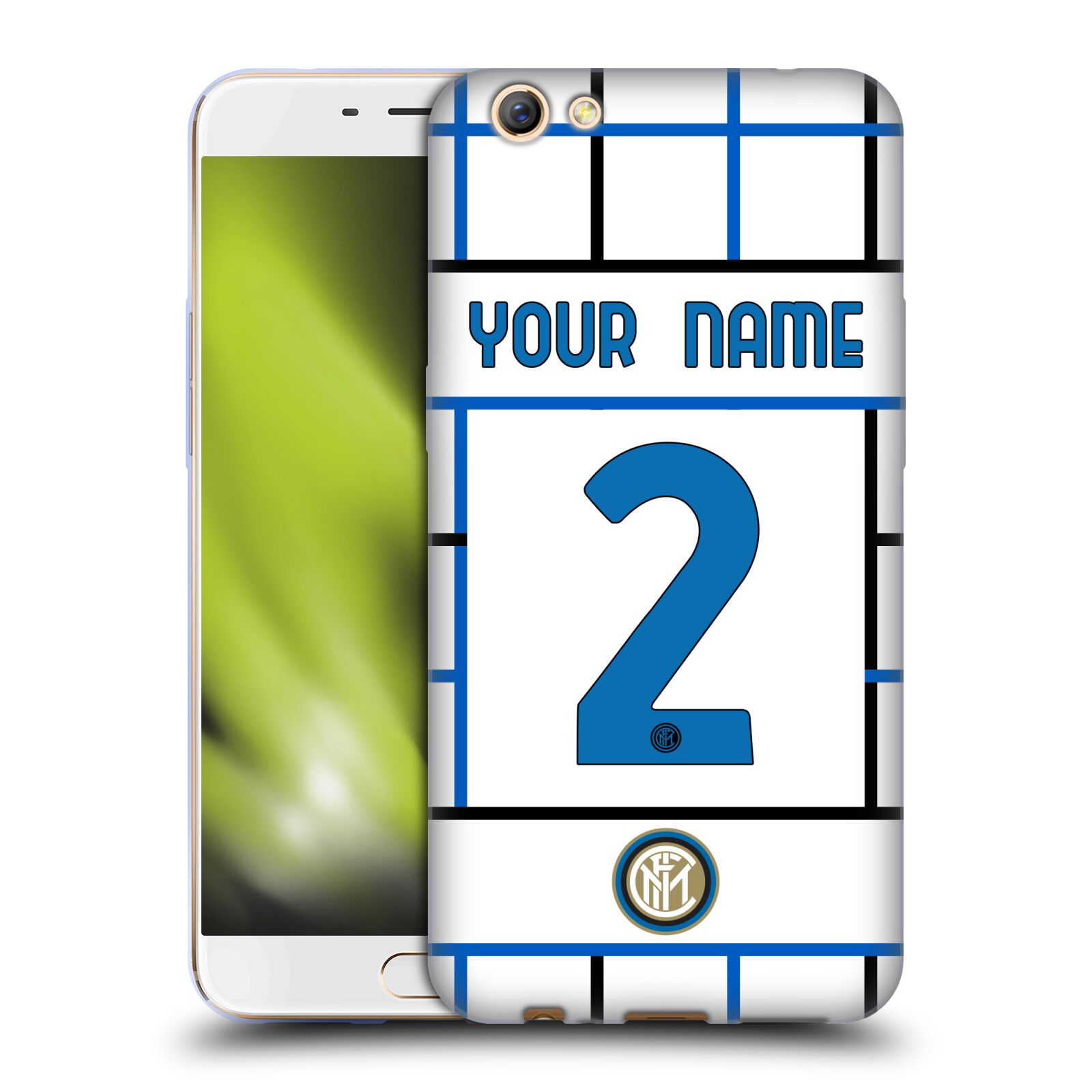 CUSTOM PERSONALIZED INTER MILAN 2020/21 CREST KIT SOFT GEL CASE FOR OPPO PHONES