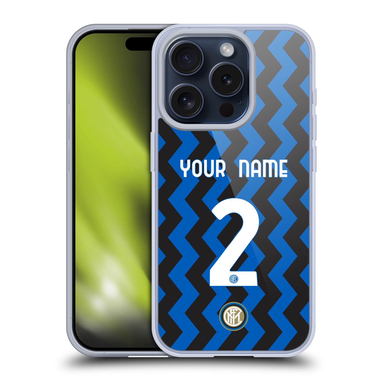 PERSONALIZED INTER MILAN 2020/21 CREST KIT GEL CASE FOR APPLE iPHONE PHONES