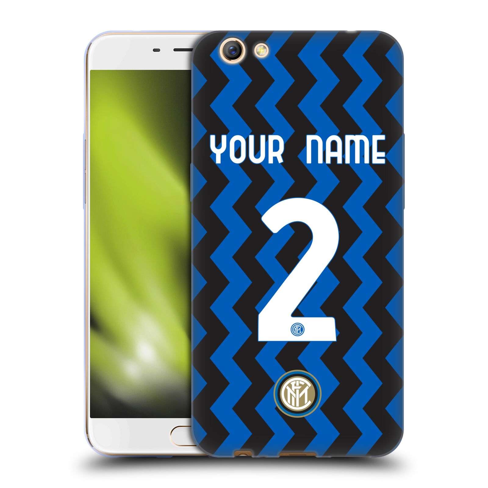 CUSTOM PERSONALIZED INTER MILAN 2020/21 CREST KIT SOFT GEL CASE FOR OPPO PHONES