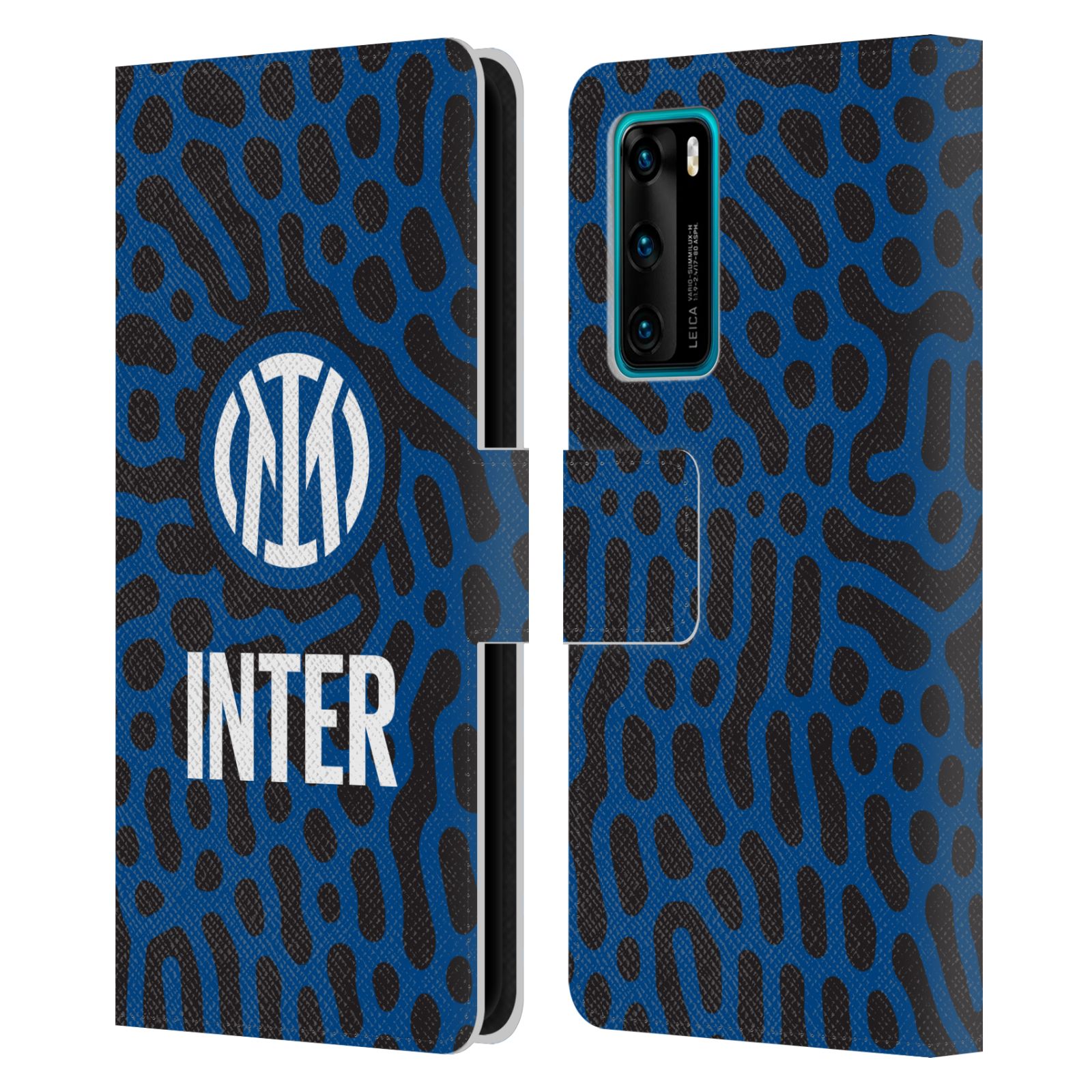 OFFICIAL INTER MILAN PATTERNS LEATHER BOOK WALLET CASE COVER FOR HUAWEI PHONES 4 - Picture 8 of 10