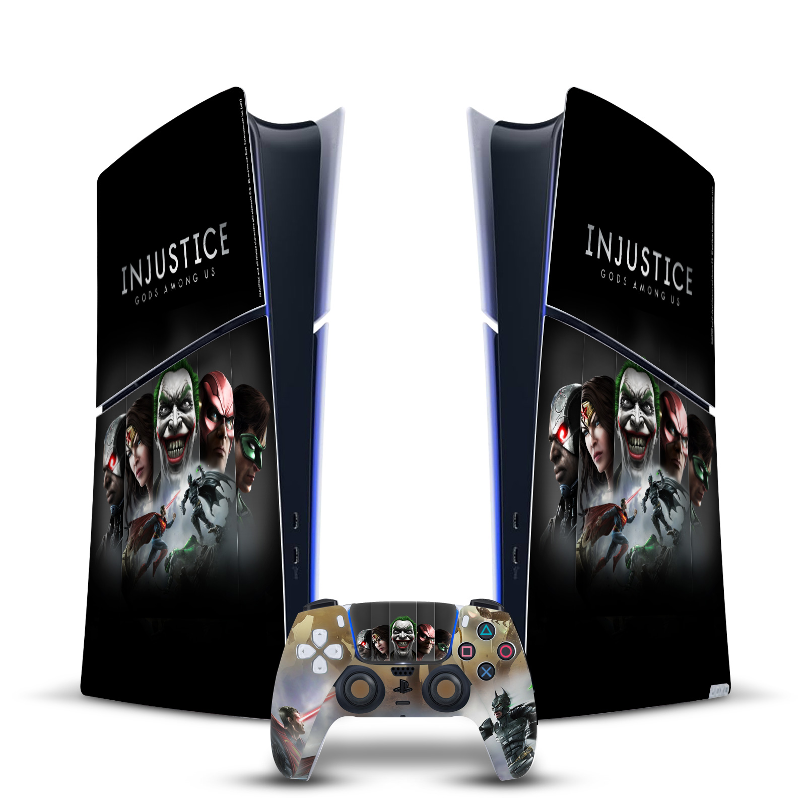 INJUSTICE GODS AMONG US KEY ART VINYL SKIN FOR PS5 SLIM DIGITAL EDITION BUNDLE