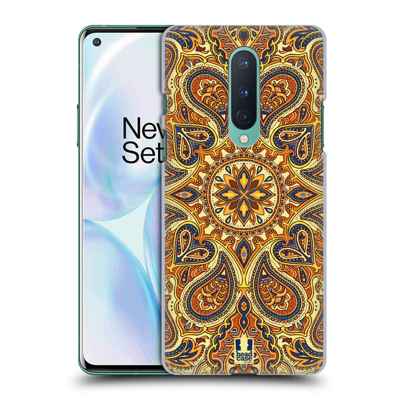 FUNDA TRASERA RÍGIDA HEAD CASE DESIGNS CON DIBUJO DE CACHEMIRA PARA TELÉFONOS OPPO - Imagen 8 de 11
