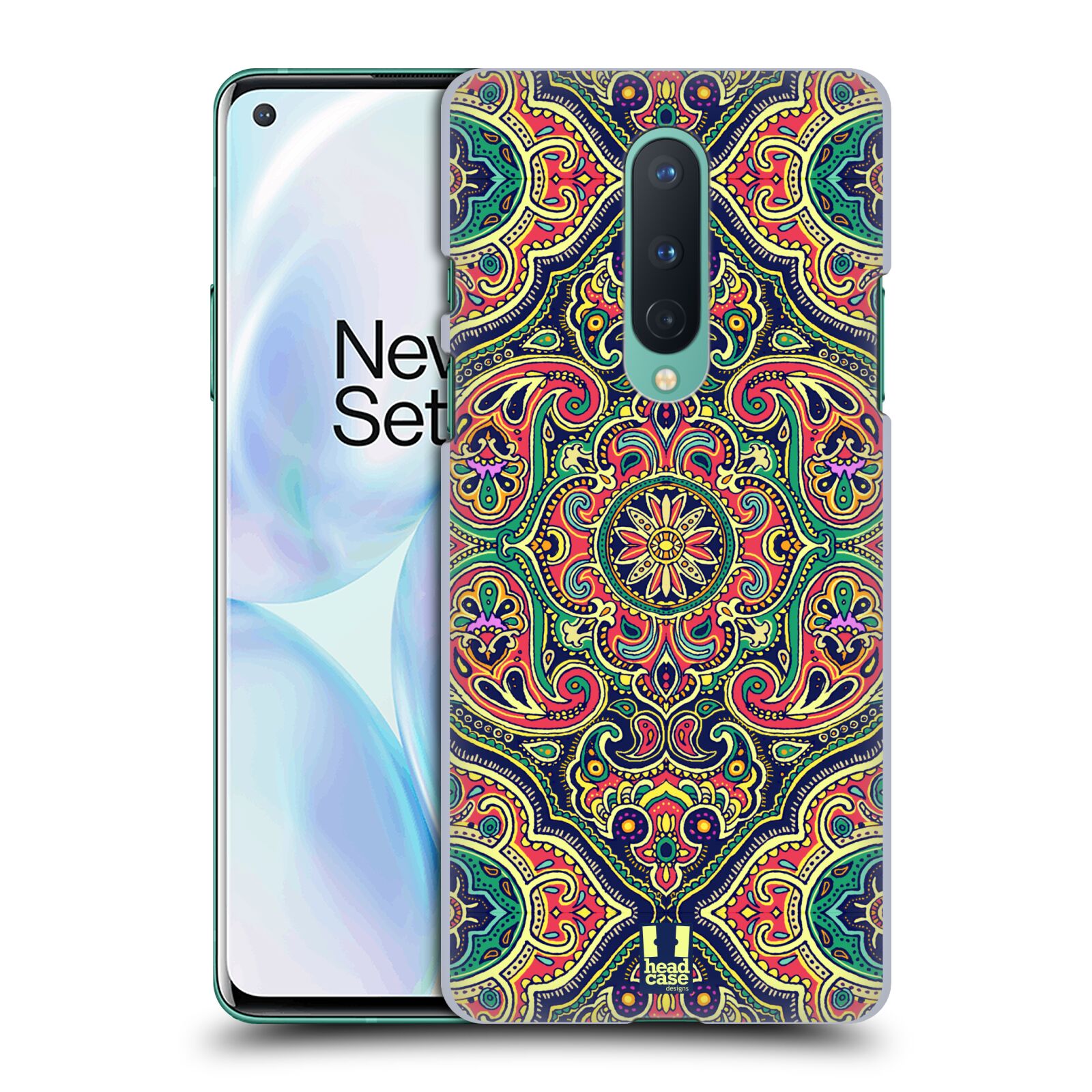 FUNDA TRASERA RÍGIDA HEAD CASE DESIGNS CON DIBUJO DE CACHEMIRA PARA TELÉFONOS OPPO - Imagen 9 de 11