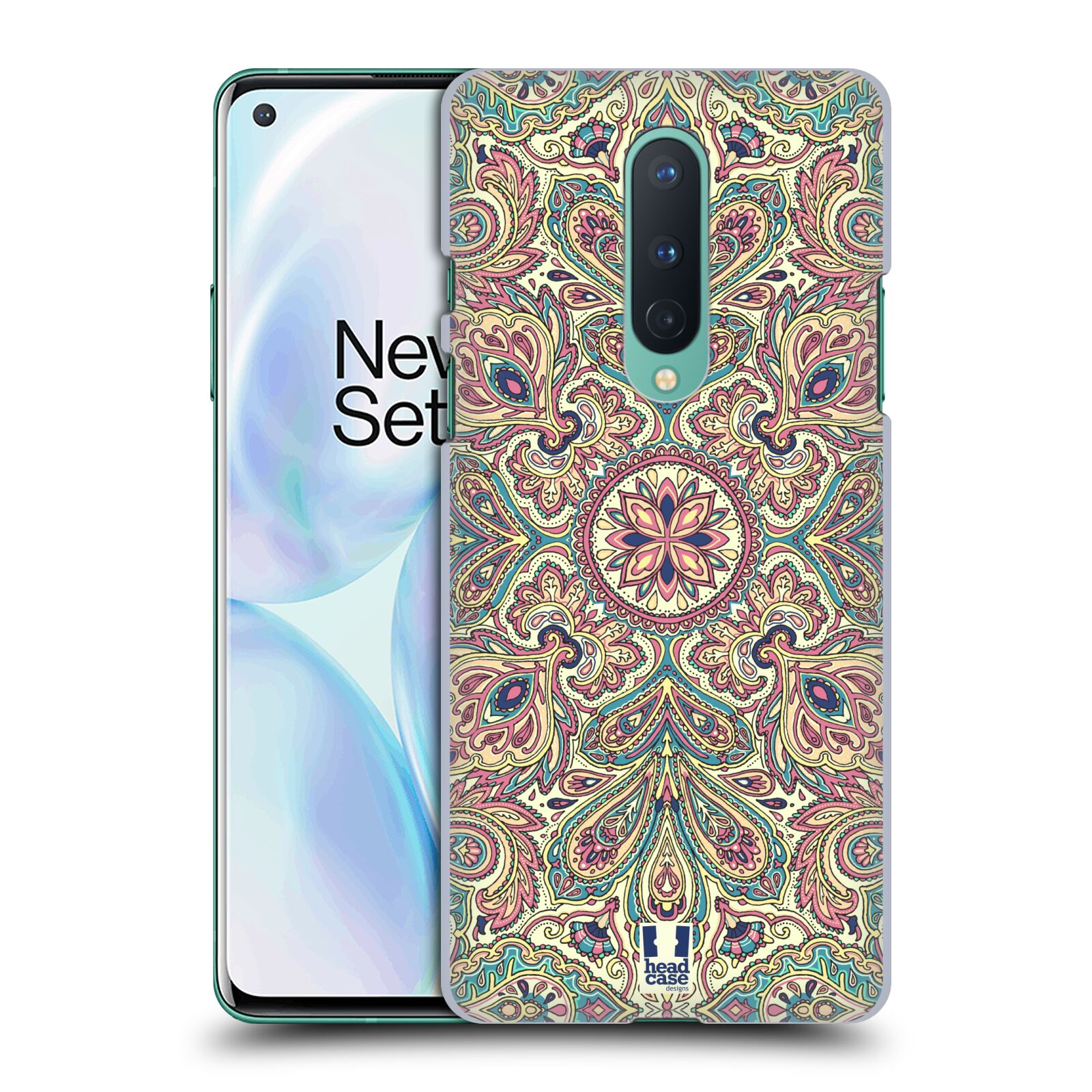 FUNDA TRASERA RÍGIDA HEAD CASE DESIGNS CON DIBUJO DE CACHEMIRA PARA TELÉFONOS OPPO - Imagen 10 de 11
