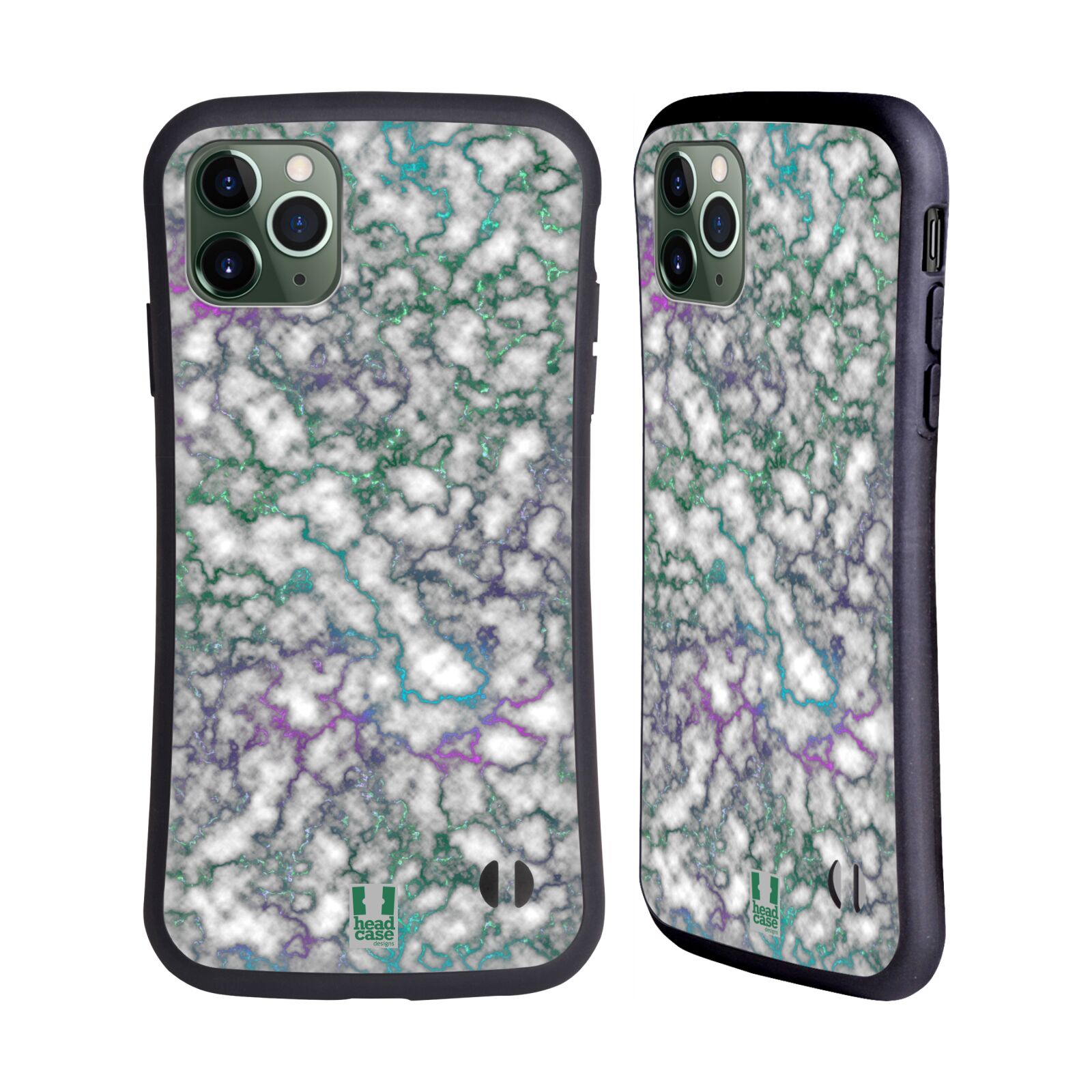 HEAD CASE DESIGNS IRIDISCENT MARBLE HYBRID CASE FOR APPLE iPHONES PHONES - Picture 10 of 14