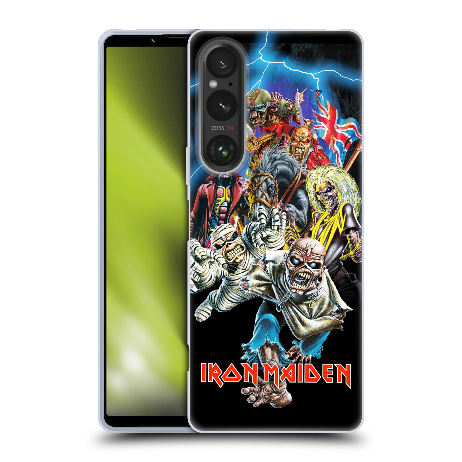 Silikonové pouzdro - Sony Xperia 1 V - Head Case - Iron Maiden - Best Of Beast (Silikonový kryt, obal, pouzdro na mobilní telefon Sony Xperia 1 V s motivem Iron Maiden - Best Of Beast)