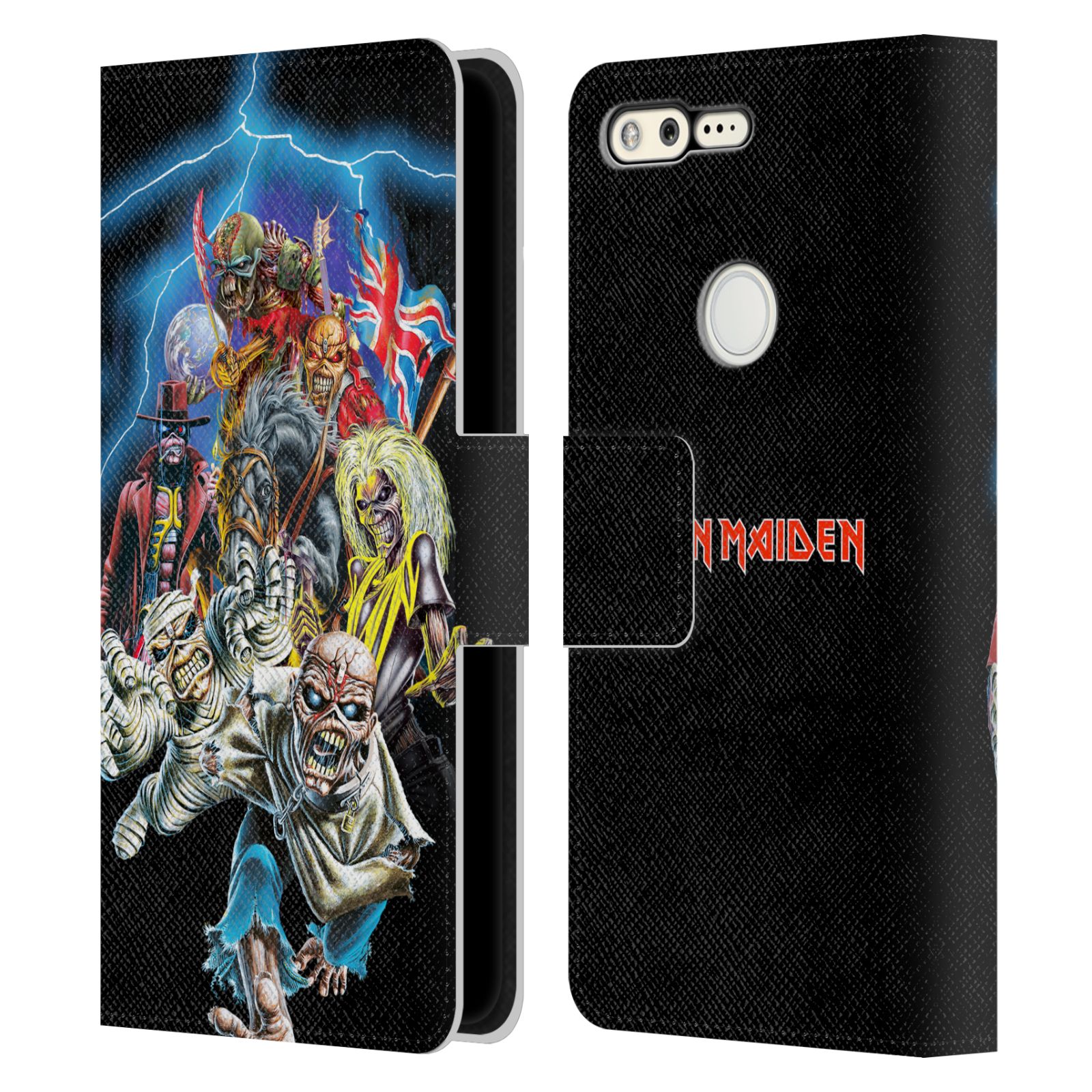 OFFICIAL IRON MAIDEN ART LEATHER BOOK WALLET CASE COVER FOR GOOGLE PHONES - Picture 8 of 11