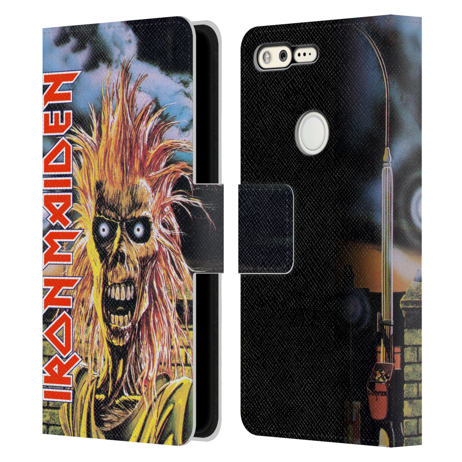 OFFICIAL IRON MAIDEN ART LEATHER BOOK WALLET CASE COVER FOR GOOGLE PHONES - Picture 10 of 11