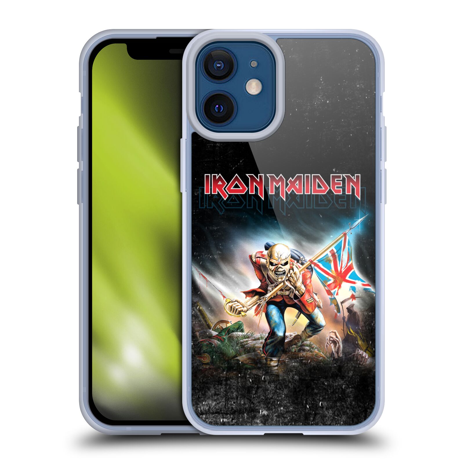 Silikonové pouzdro na mobil Apple iPhone 12 Mini - Head Case - Iron Maiden - Trooper 2016 (Silikonový kryt, obal, pouzdro na mobilní telefon Apple iPhone 12 Mini (5,4") s motivem Iron Maiden - Trooper 2016)