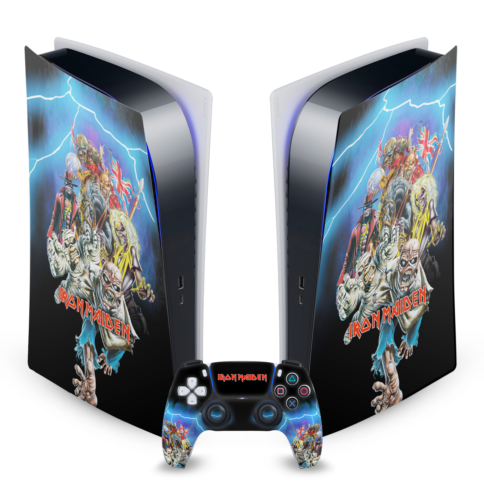 OFFICIAL IRON MAIDEN GRAPHIC ART VINYL SKIN FOR SONY PS5 DIGITAL EDITION BUNDLE