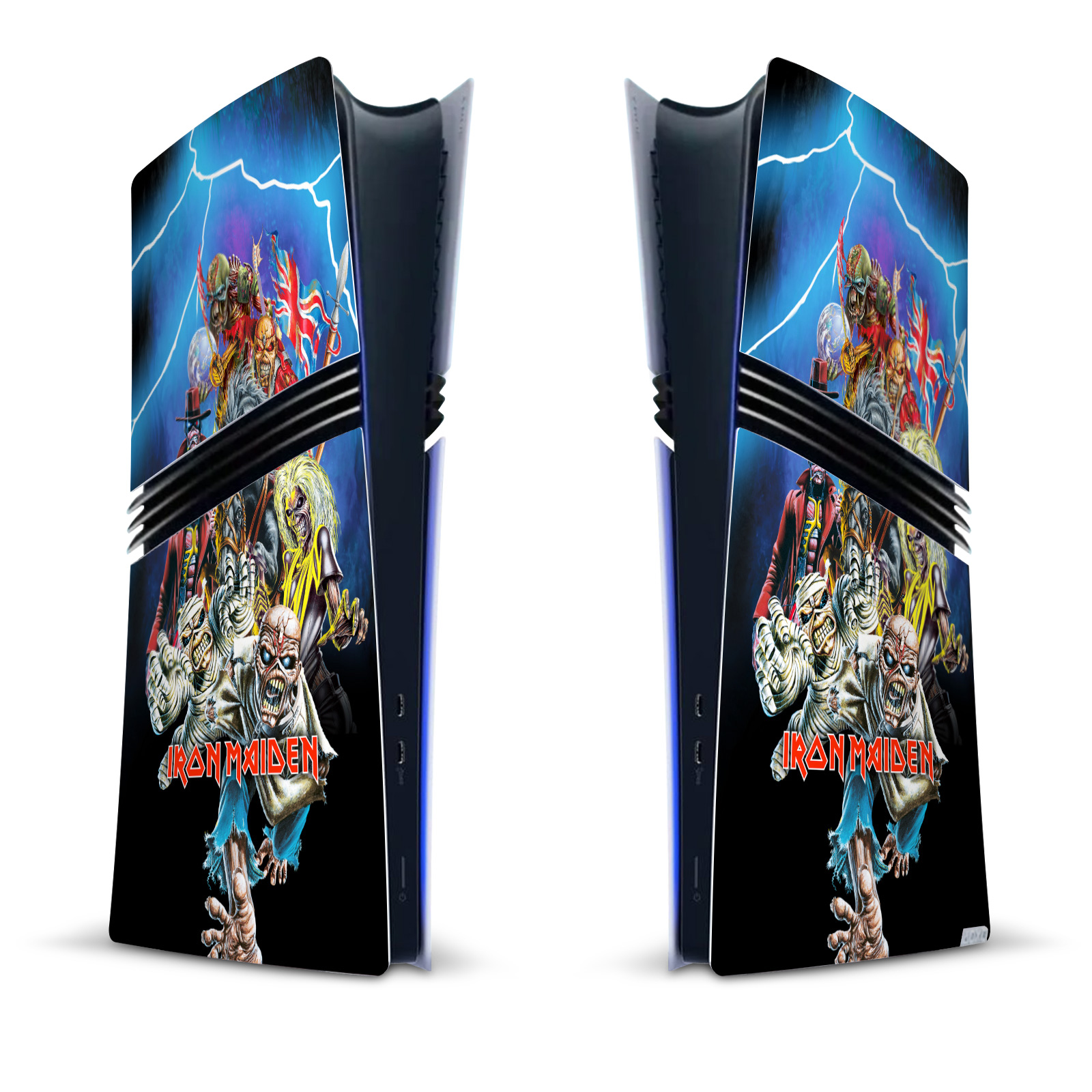 IRON MAIDEN GRAPHIC ART VINYL SKIN FOR SONY PS5 PRO DIGITAL EDITION CONSOLE