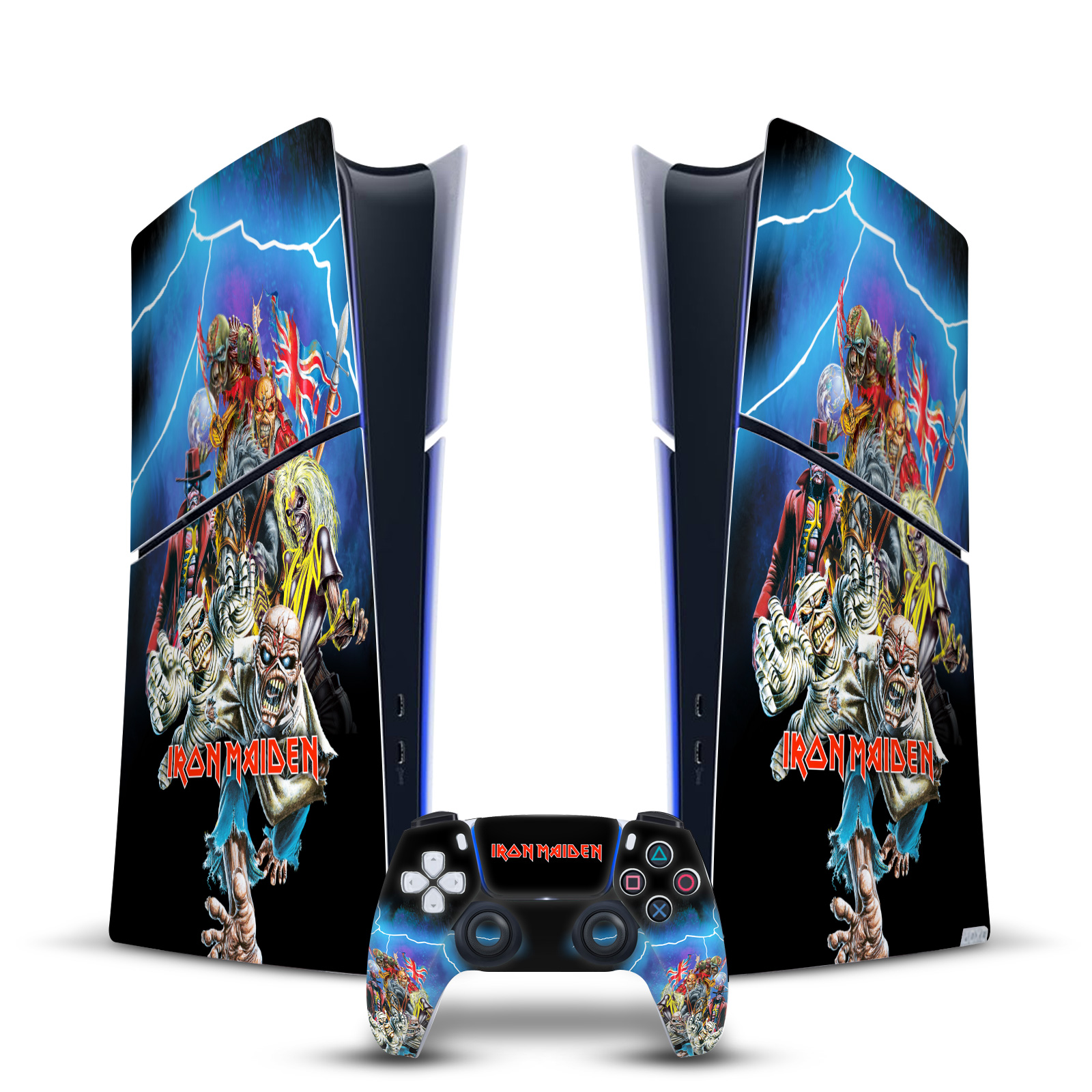 IRON MAIDEN GRAPHIC ART VINYL SKIN FOR PS5 SLIM DIGITAL CONSOLE & CONTROLLER